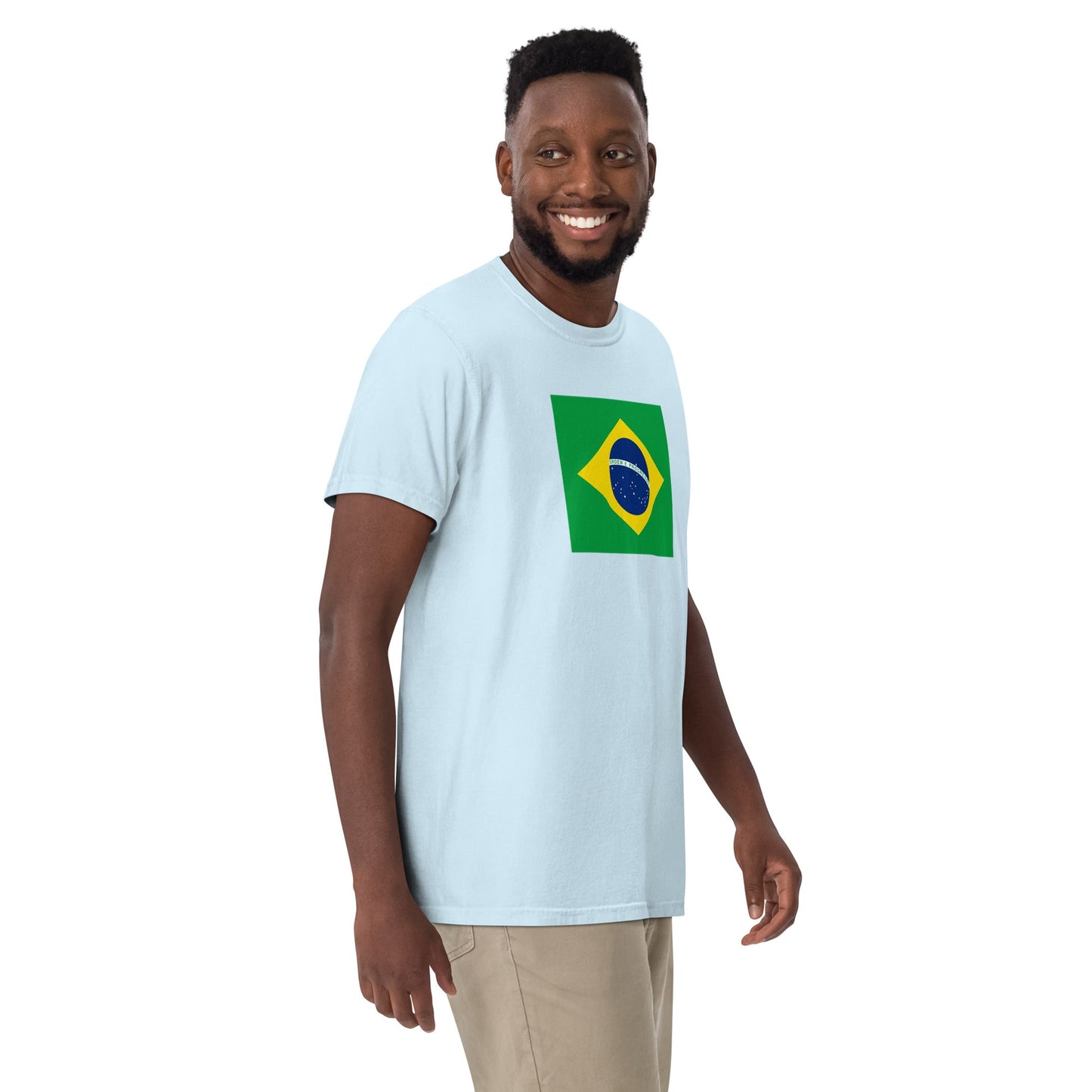 grape shirt with Brazil flag design, extra large