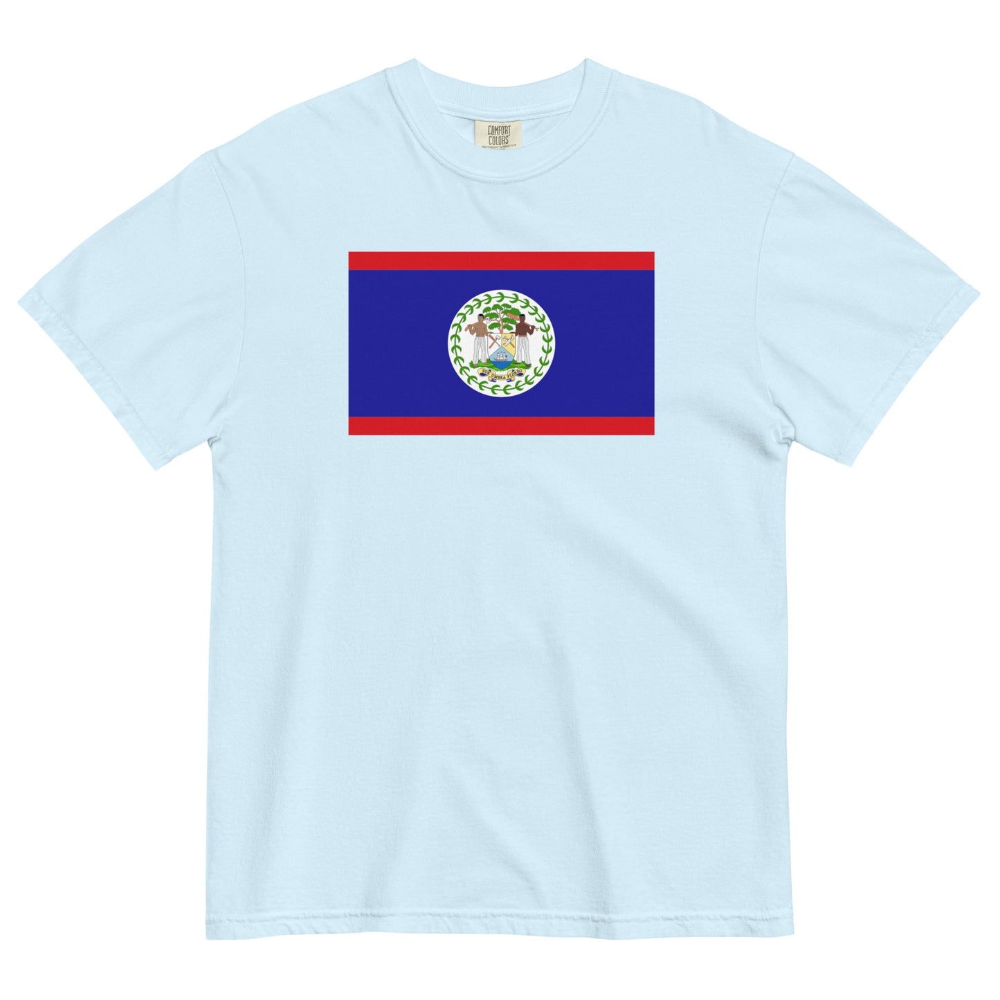 espresso shirt with Belize flag design, large