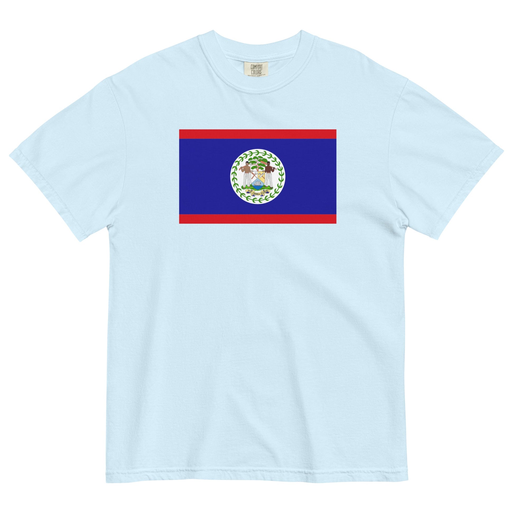 espresso shirt with Belize flag design, large
