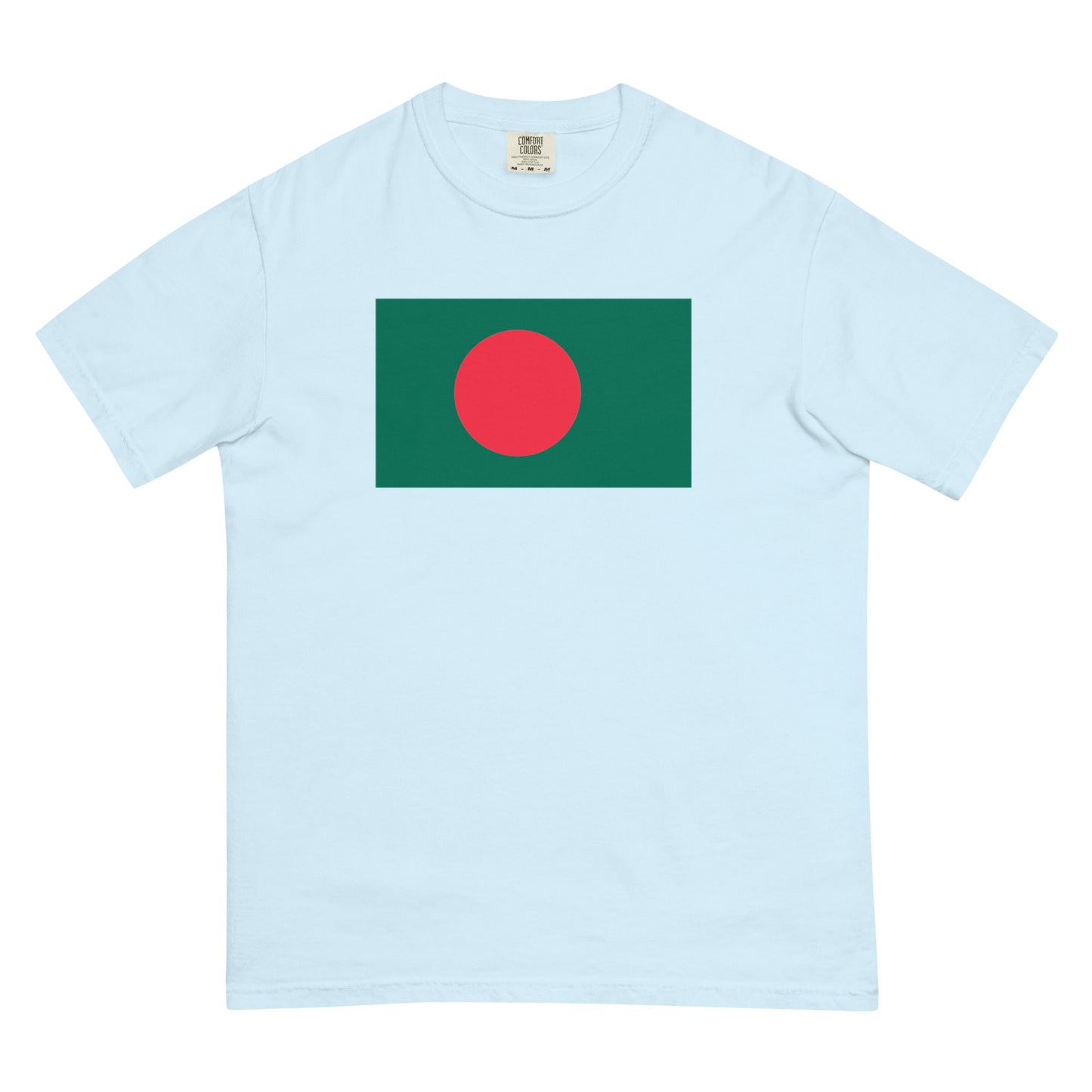 light green flag shirt for Bangladesh – size large