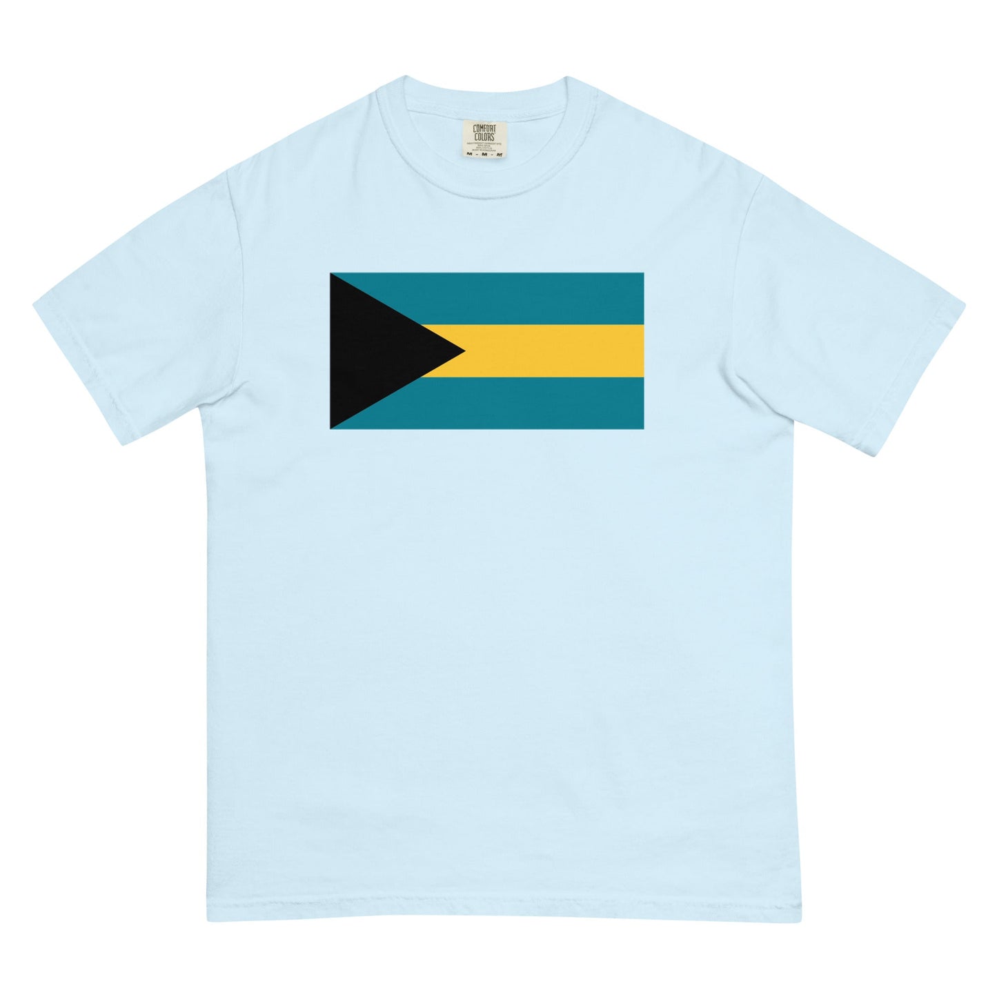 yam shirt with Bahamas flag design, large