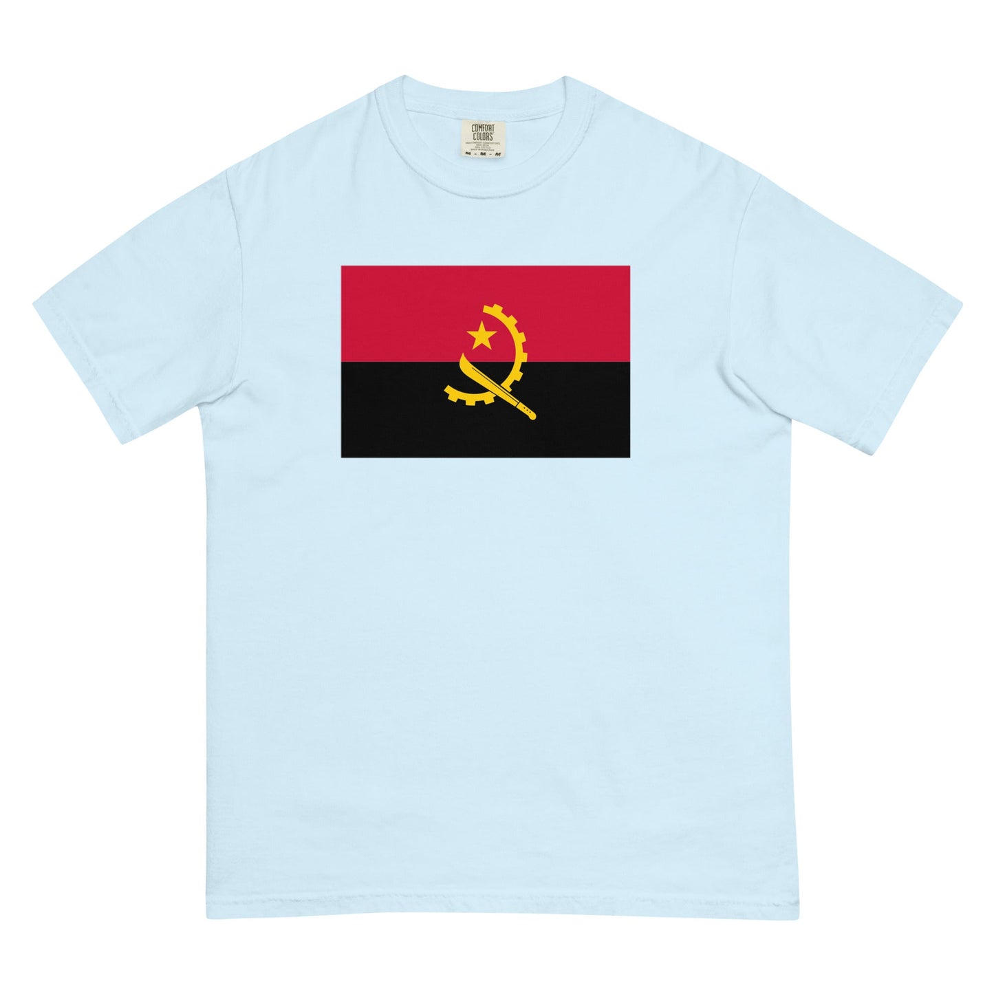Angola flag shirt in espresso, size large