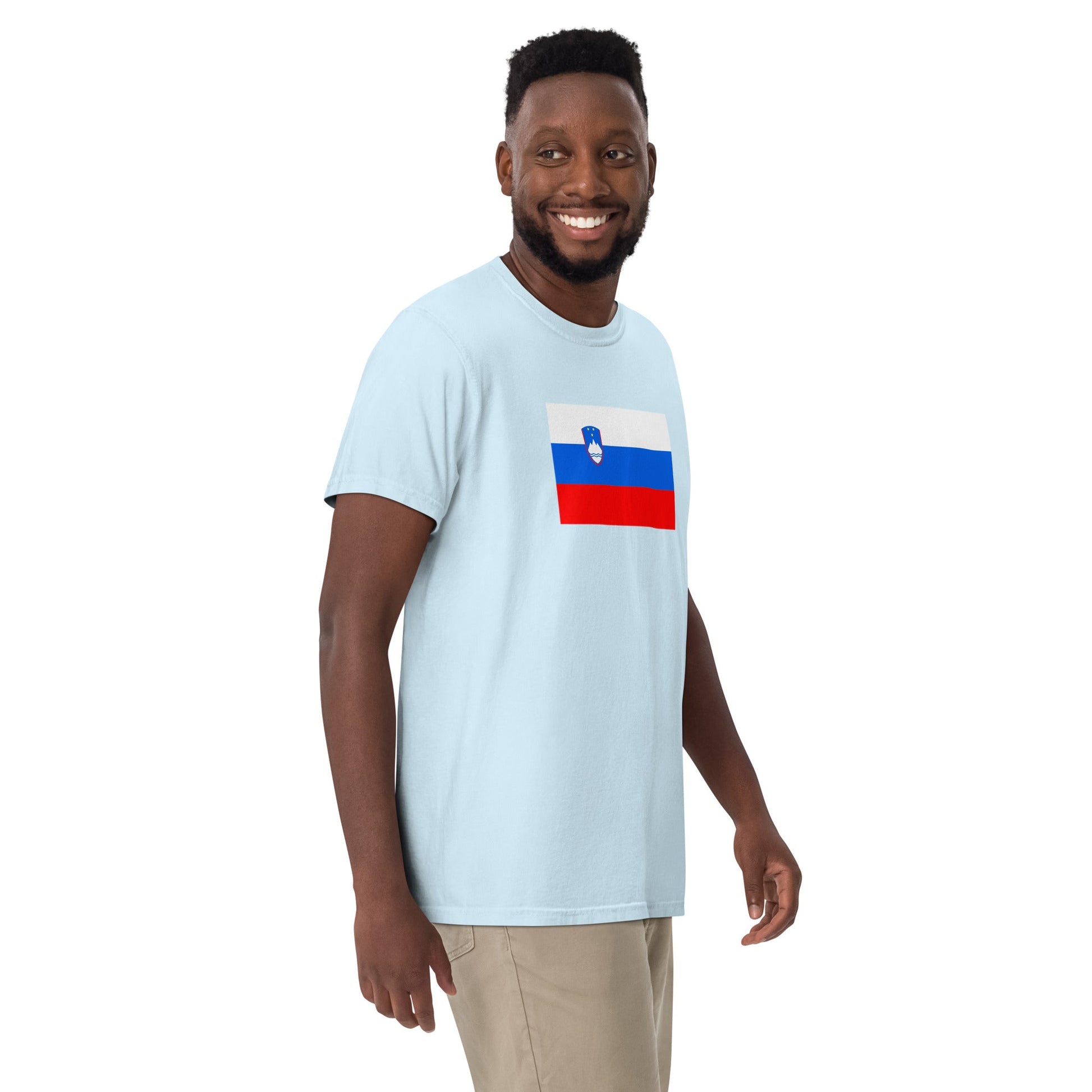 Slovenia flag shirt in moss, size extra large