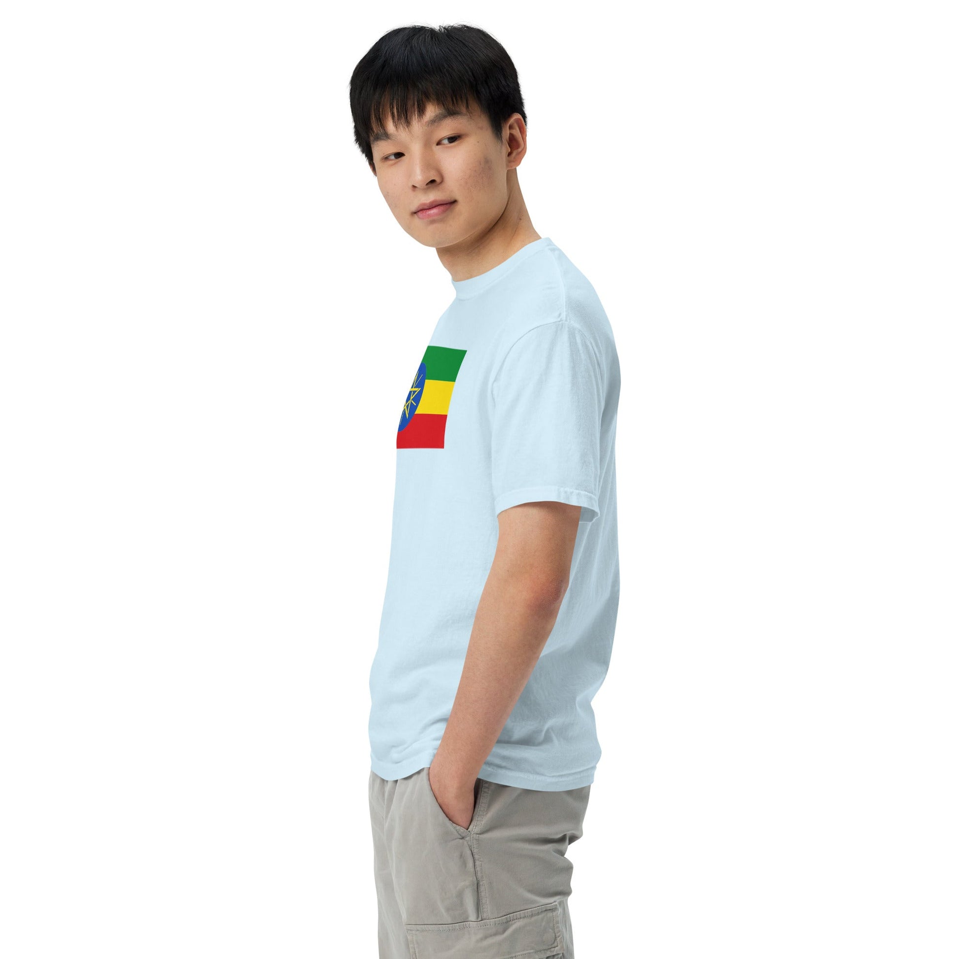 Ethiopia pride shirt in grape – unisex, medium
