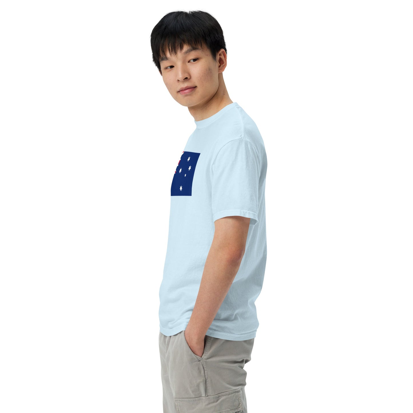 Bold Australia flag design tee in red, 2X large