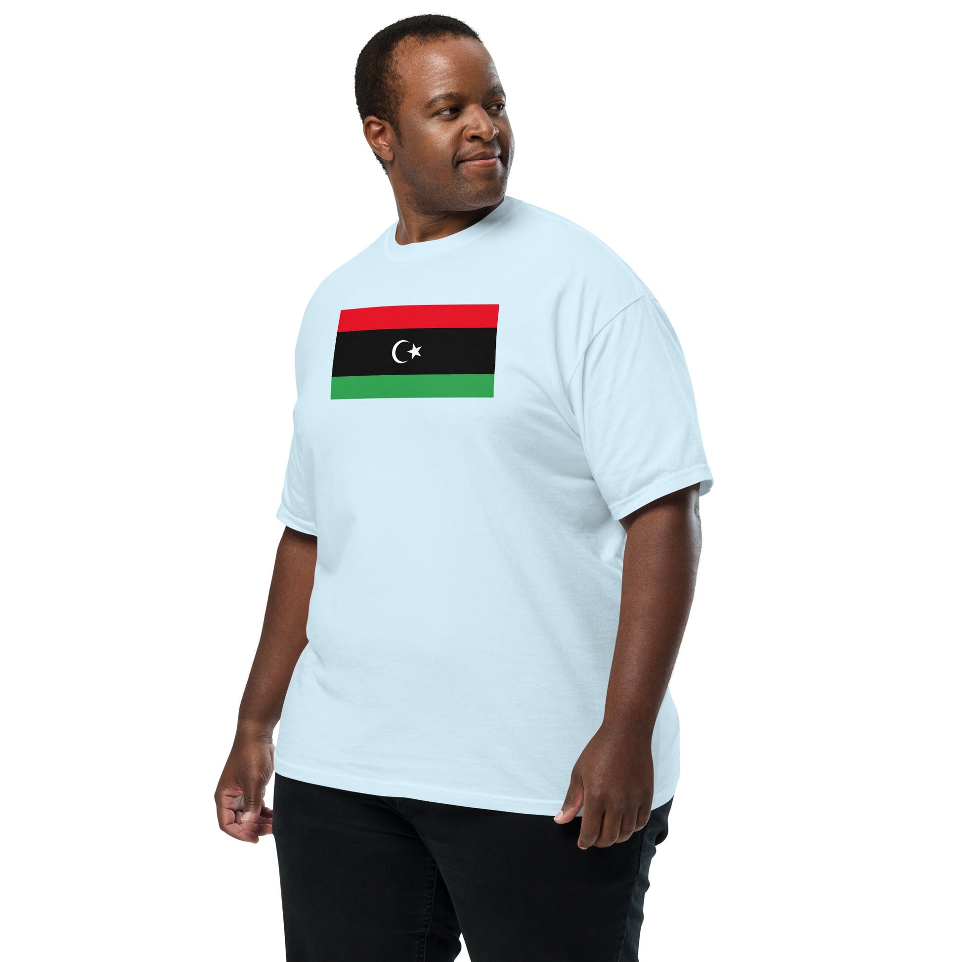 Libya pride shirt in true navy – unisex, extra large