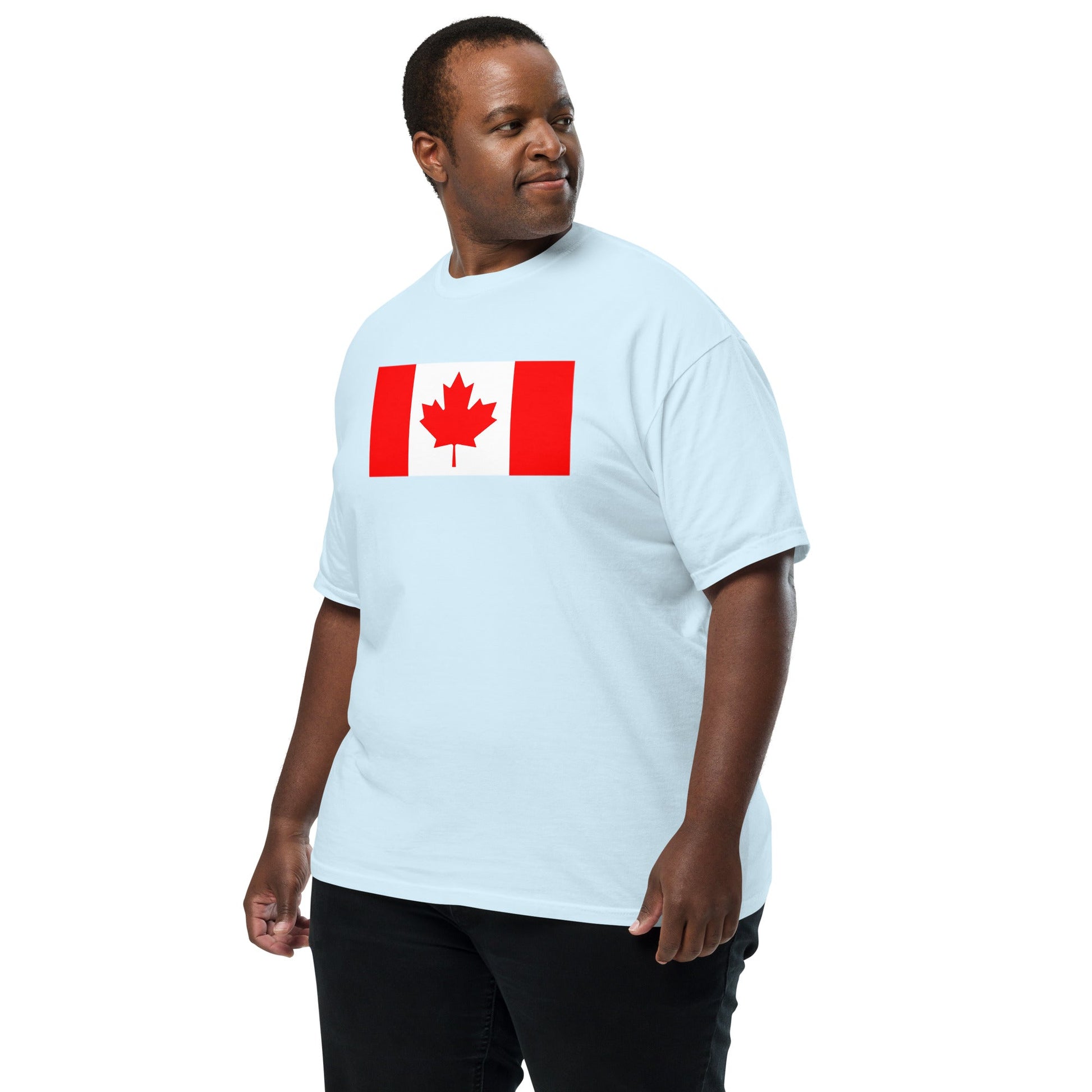 hemp shirt with Canada flag design, 4X large
