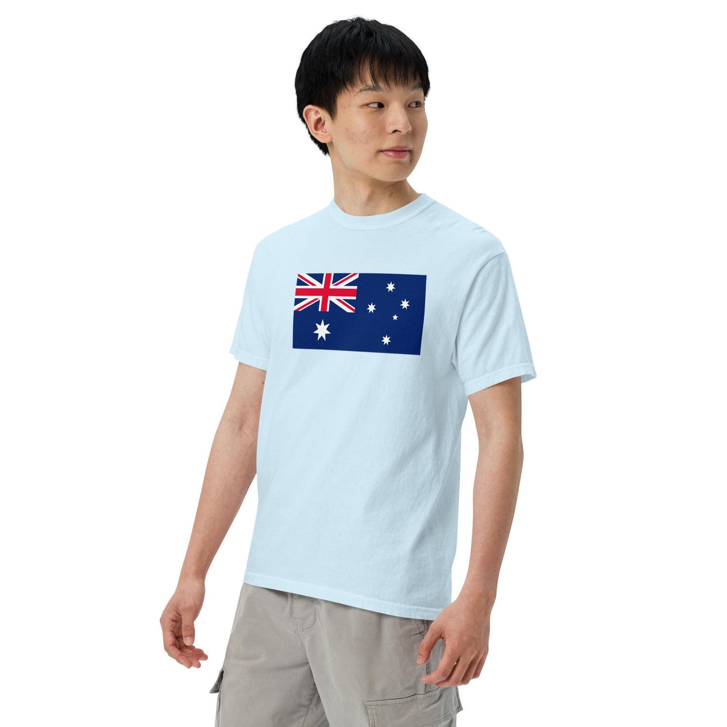 Australia flag shirt in red, size extra large