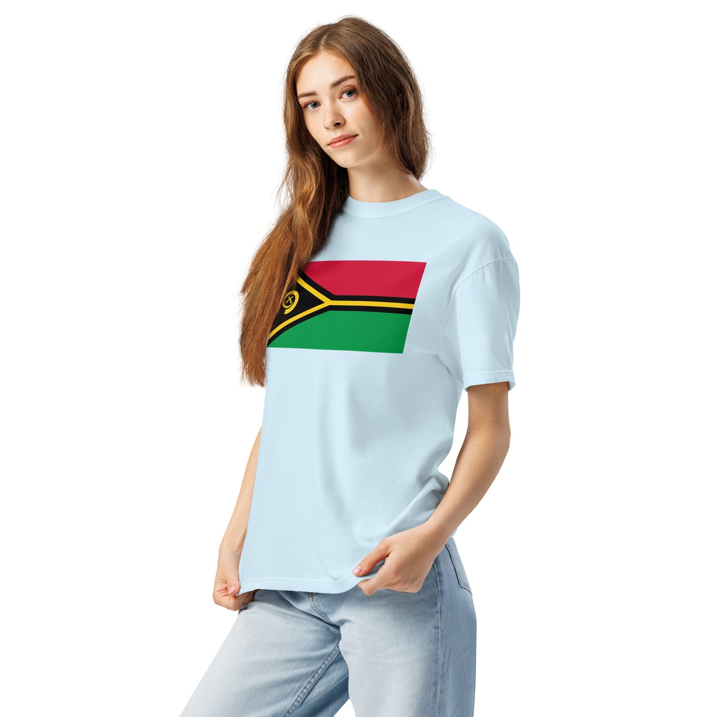 brick flag shirt for Vanuatu – size small
