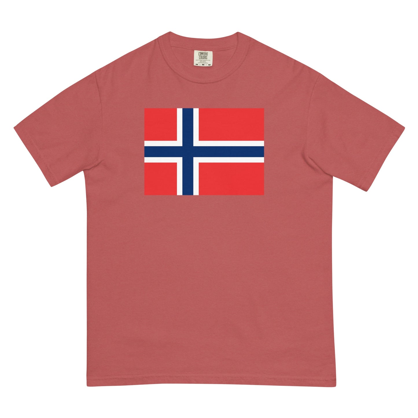 Norway pride shirt in red – unisex, 2X large