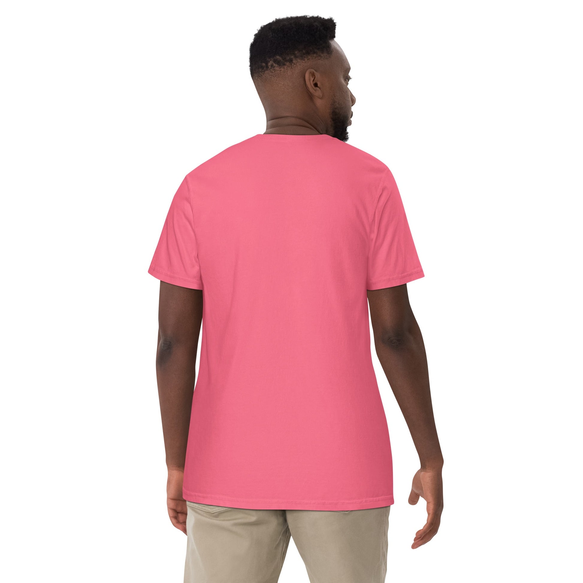 Flat lay of red France flag tee, large size