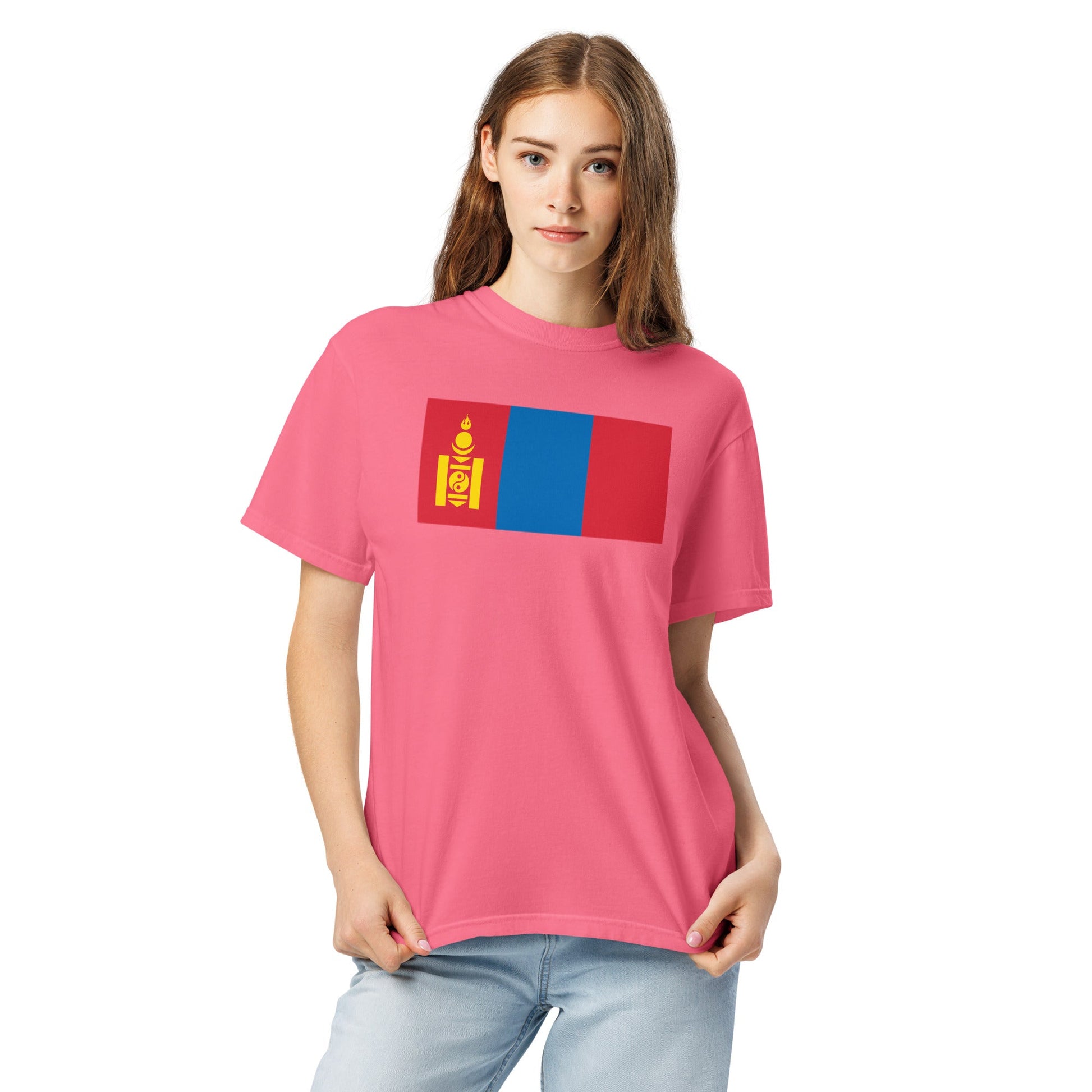 Mongolia pride shirt in true navy – unisex, large