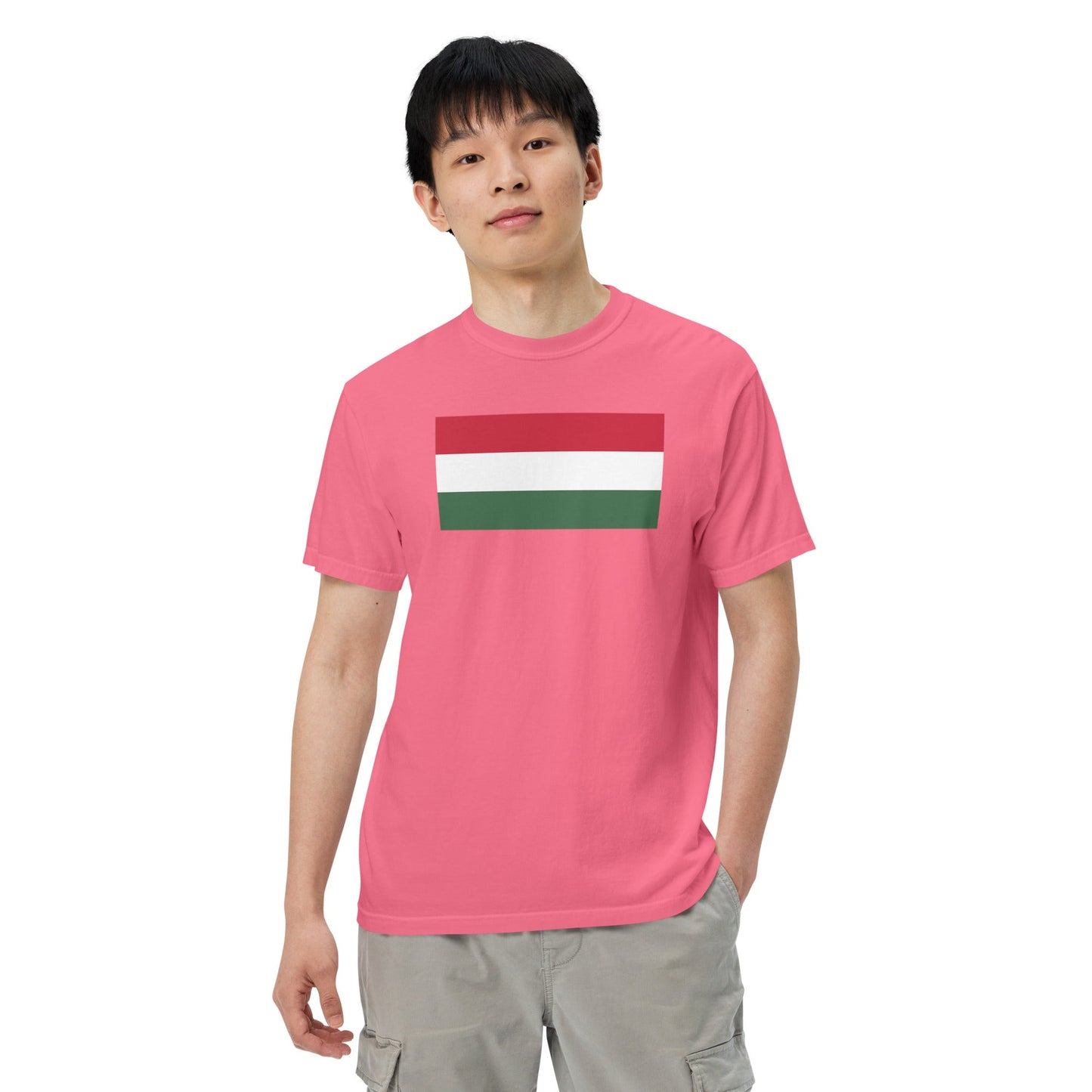 Bold Iceland 1 flag design tee in true navy, medium