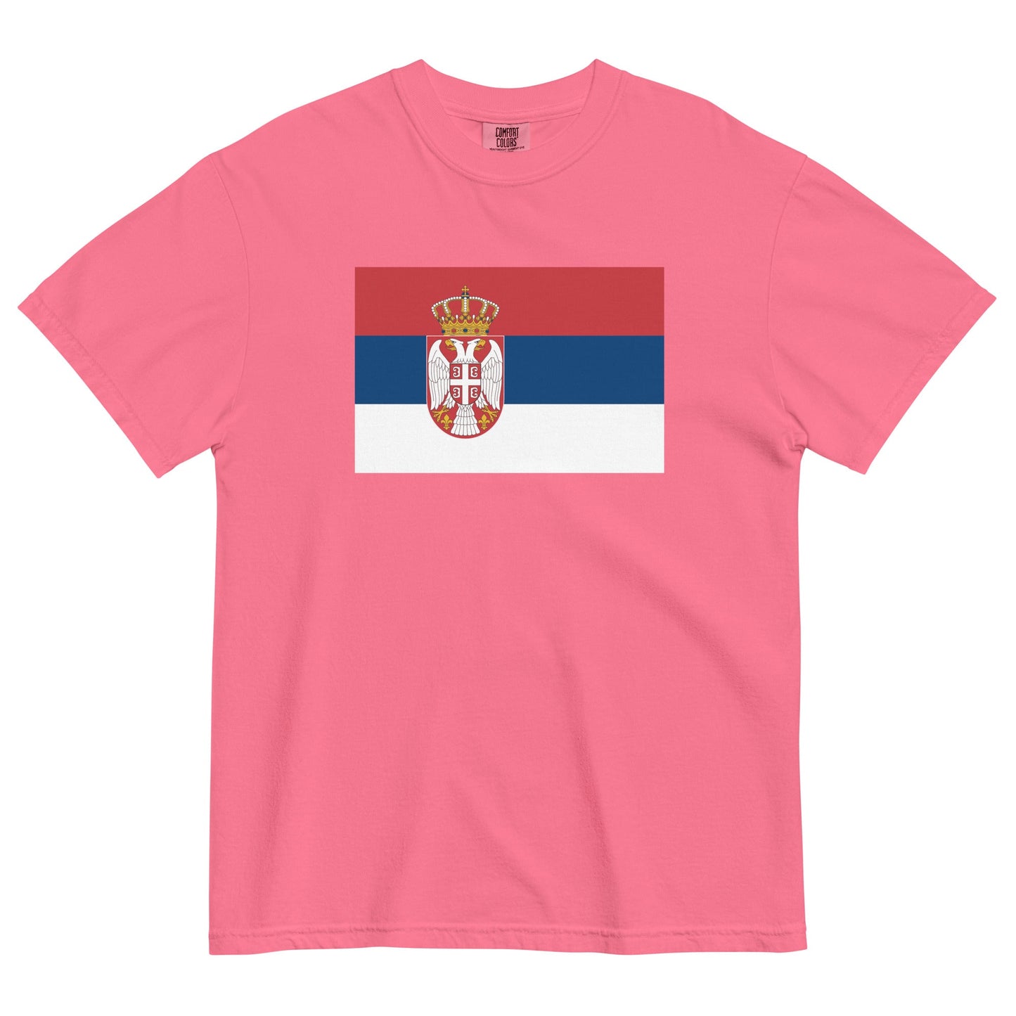 Serbia pride shirt in true navy – unisex, large