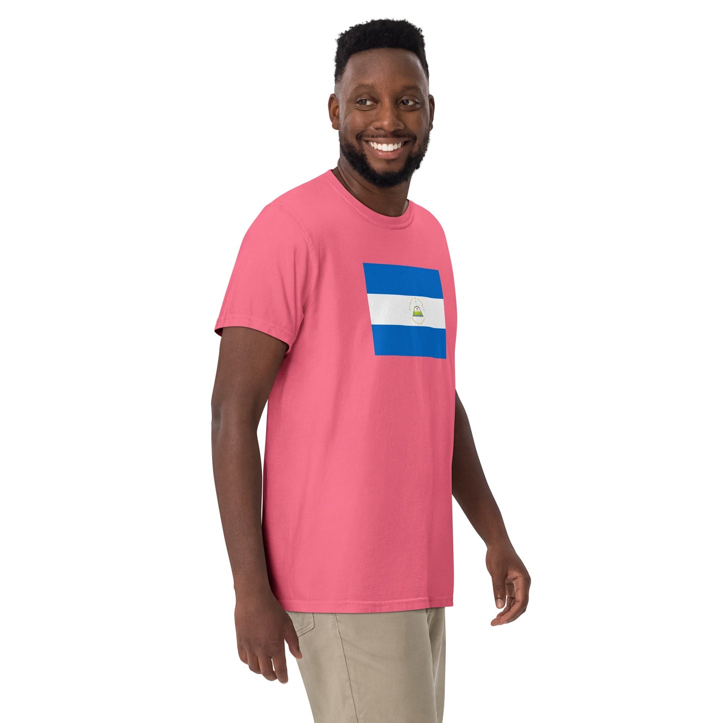Nicaragua flag shirt in black, size 3X large