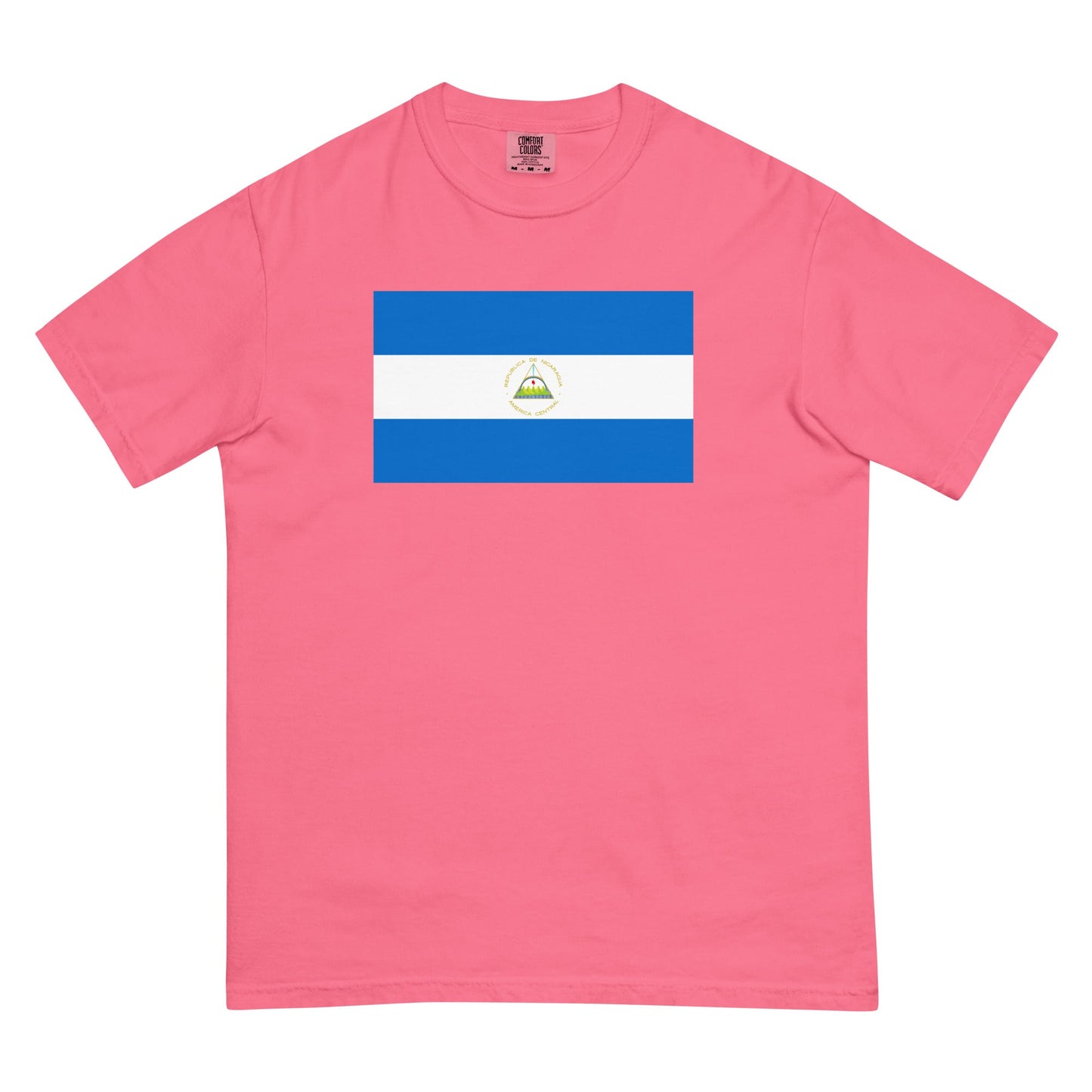 Nicaragua heritage shirt, true navy, size small