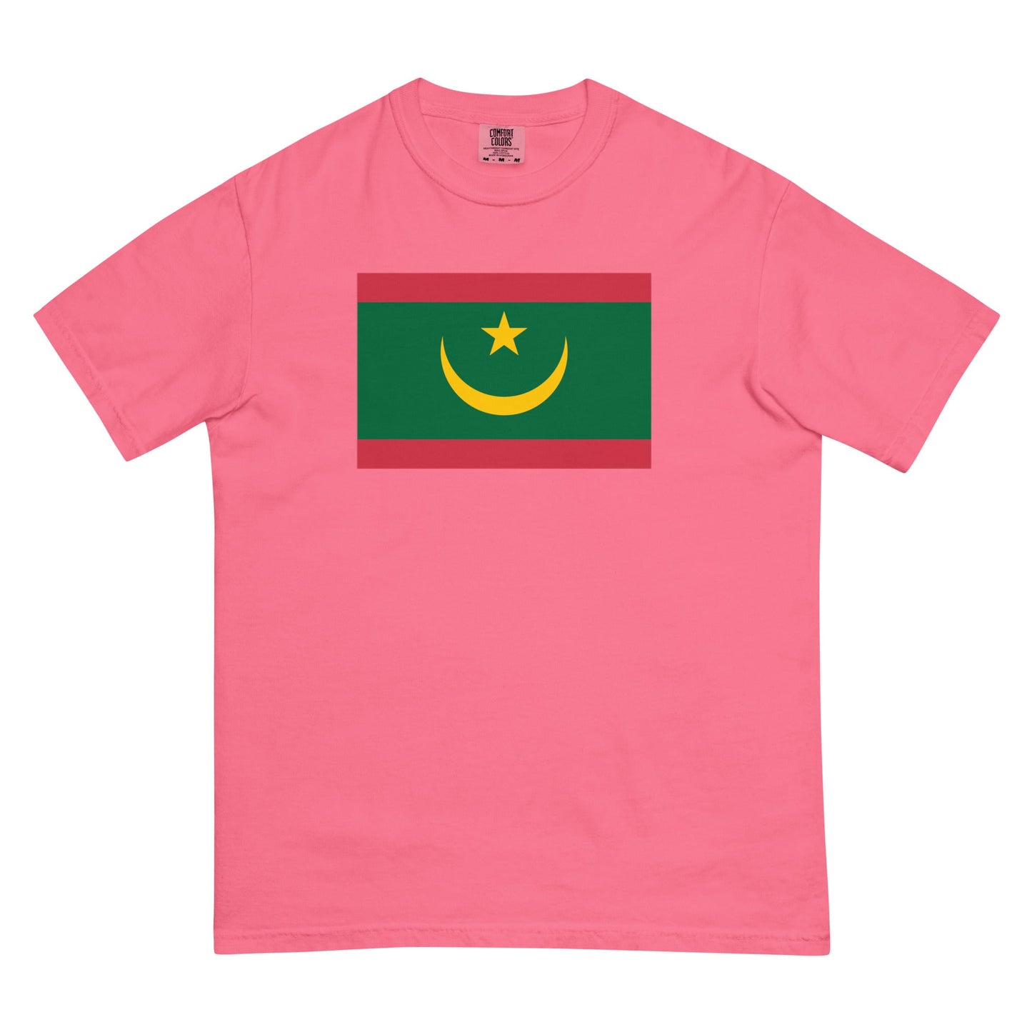 Flag tee representing Mauritania in denim, small