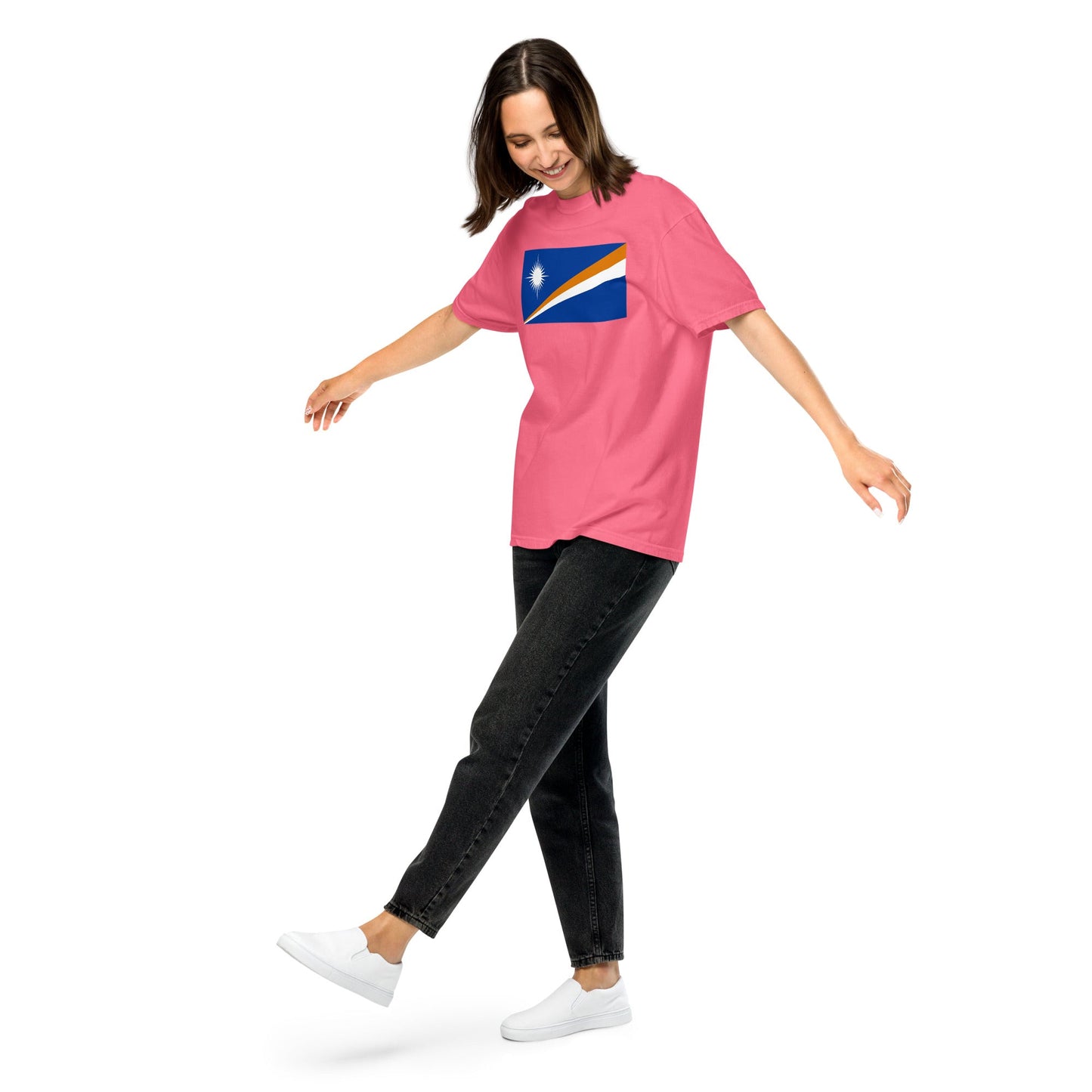 Marshall Islands pride shirt in black – unisex, 2X large