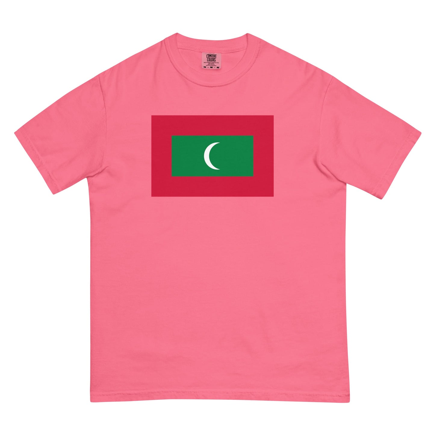 brick shirt with Maldives flag design, 2X large
