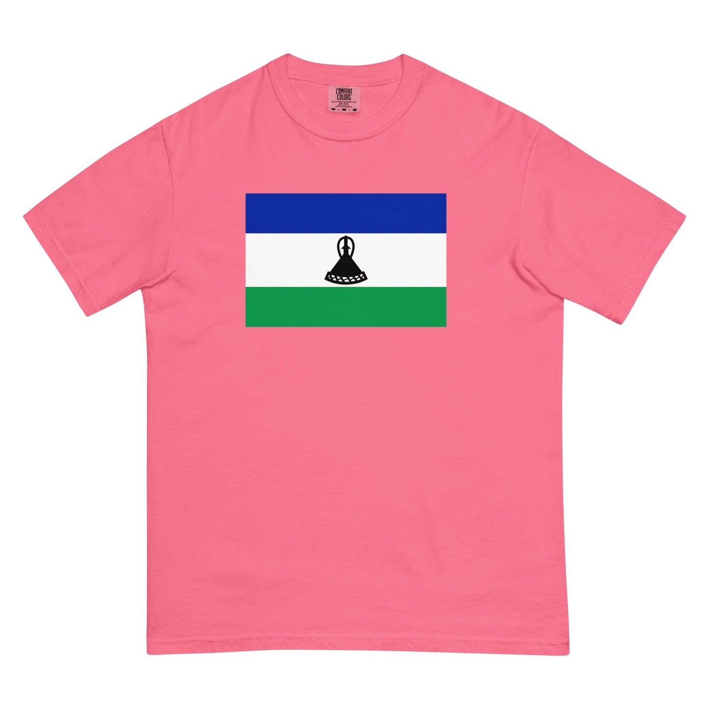 Lesotho heritage shirt, brick, size small