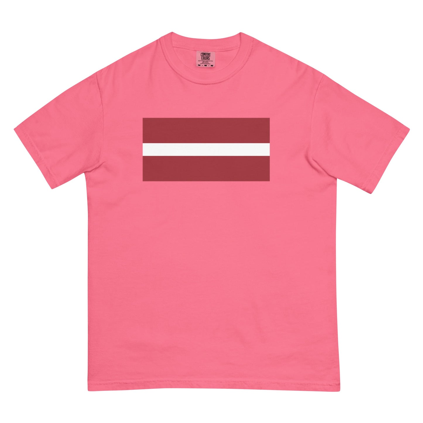 Flag tee representing Latvia in hemp, 3X large