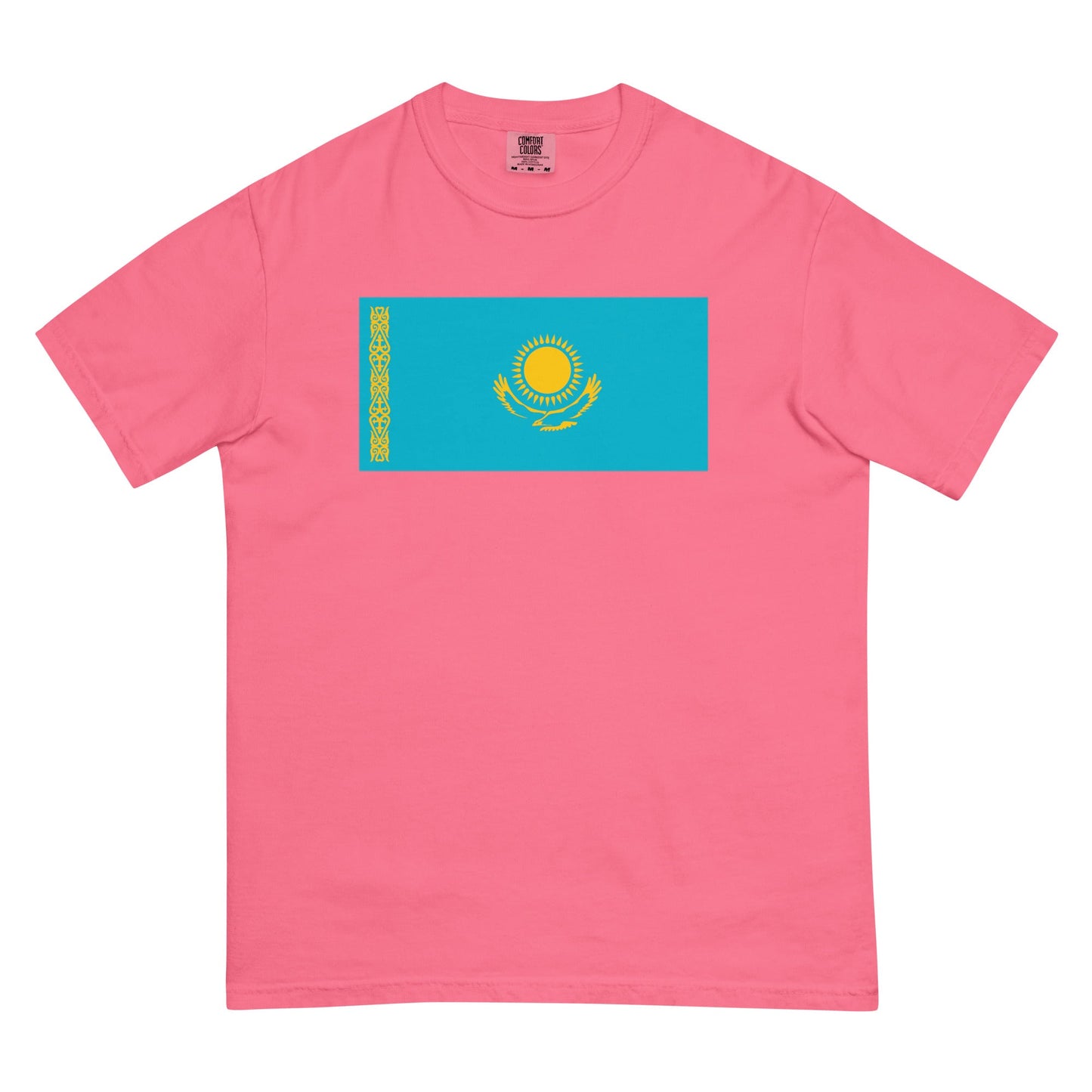 blue spruce shirt with Kazakhstan flag design, 4X large