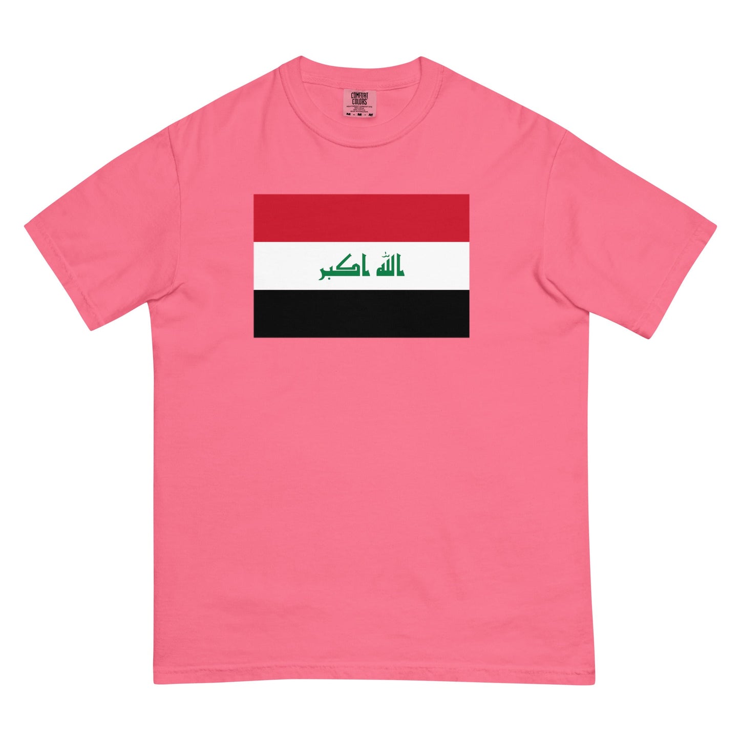 Flag tee representing Iraq in blue spruce, 3X large