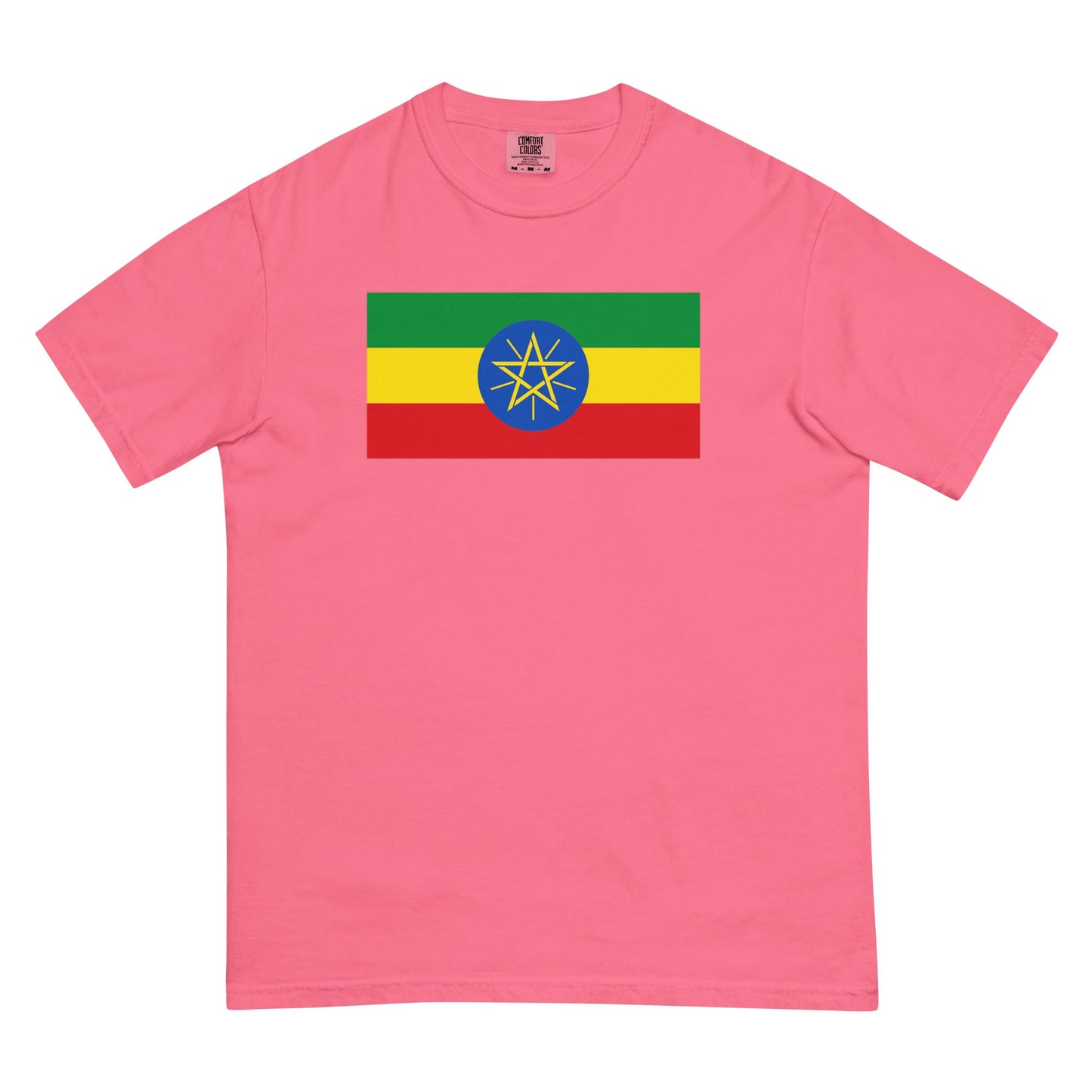 Ethiopia flag shirt in espresso, size small