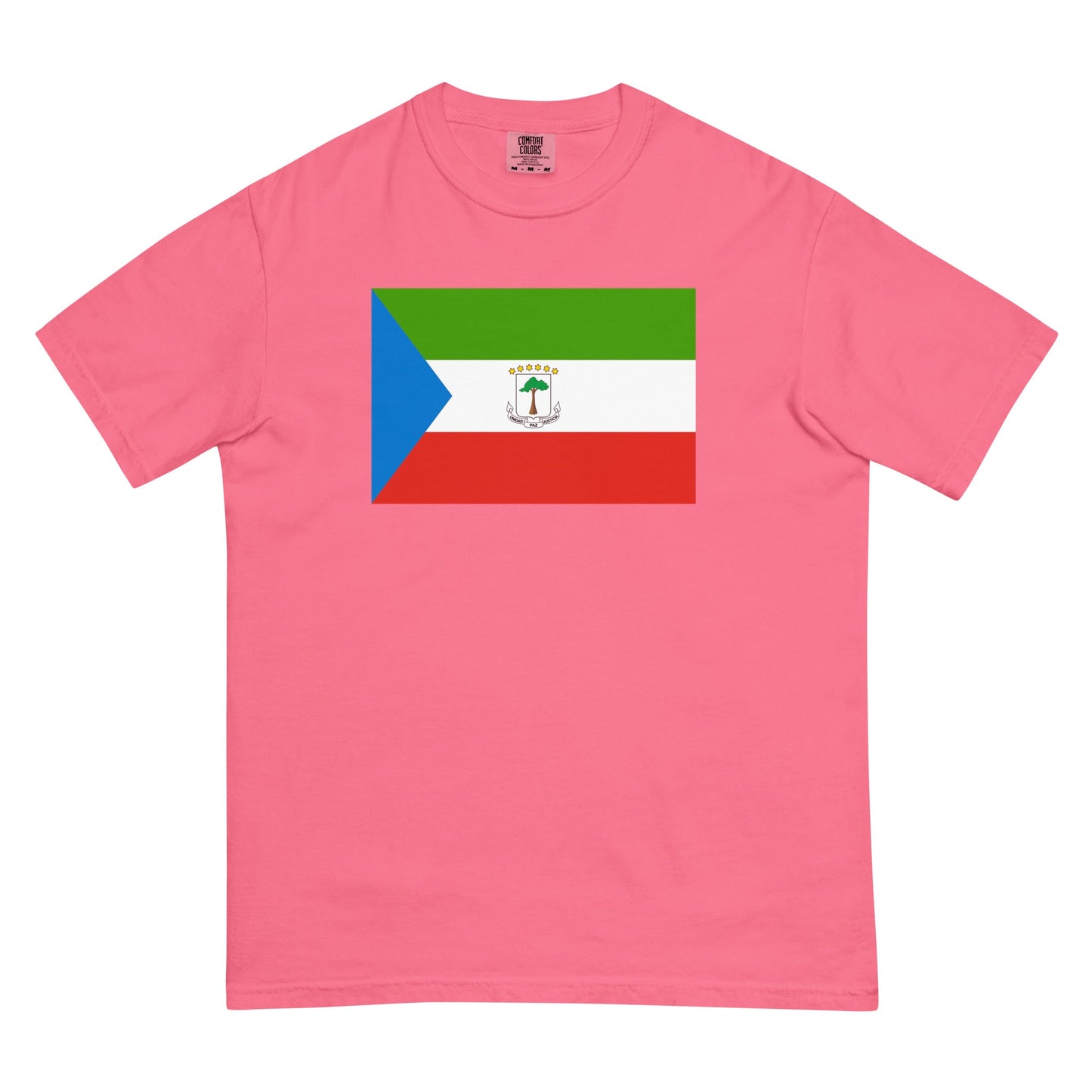 Flag tee representing Equatorial Guinea in mystic blue, small