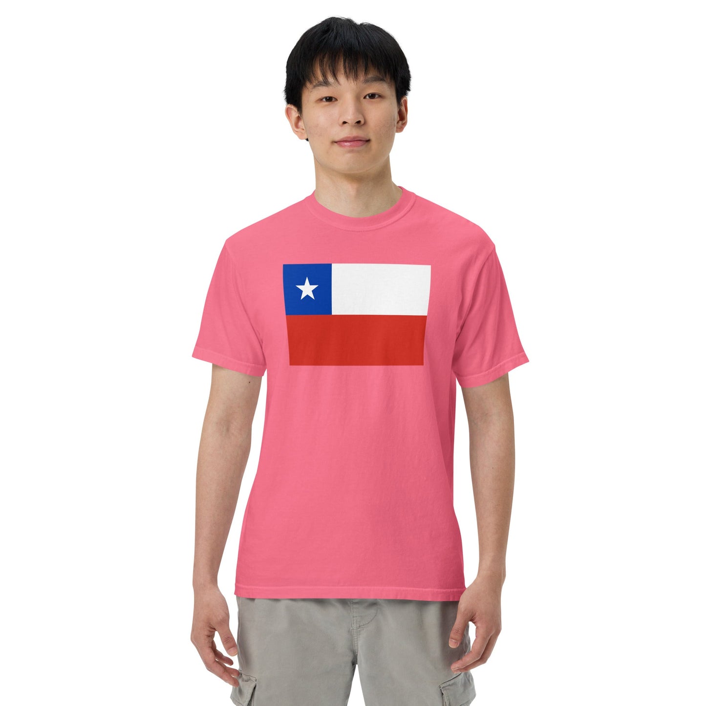 Chile flag shirt in true navy, size 3X large