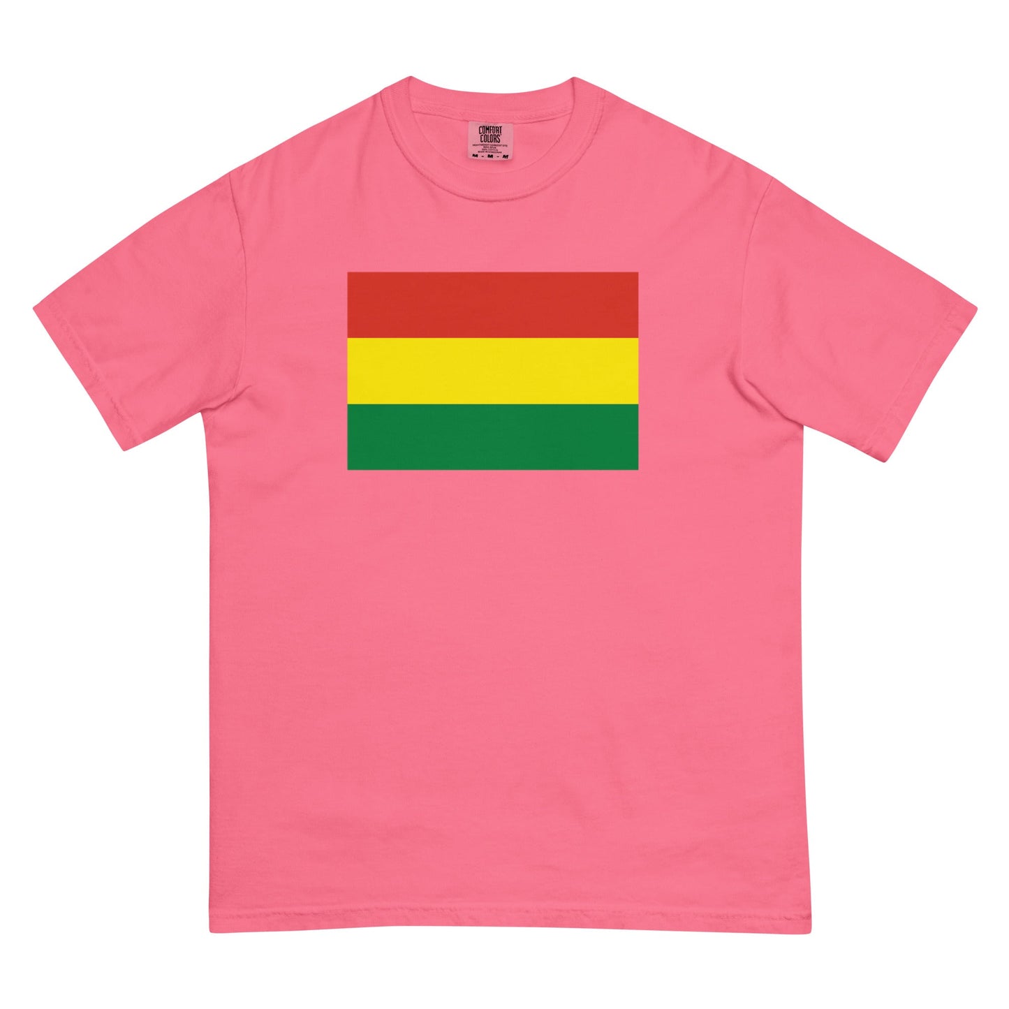 Flag tee representing Bolivia in flo blue, large