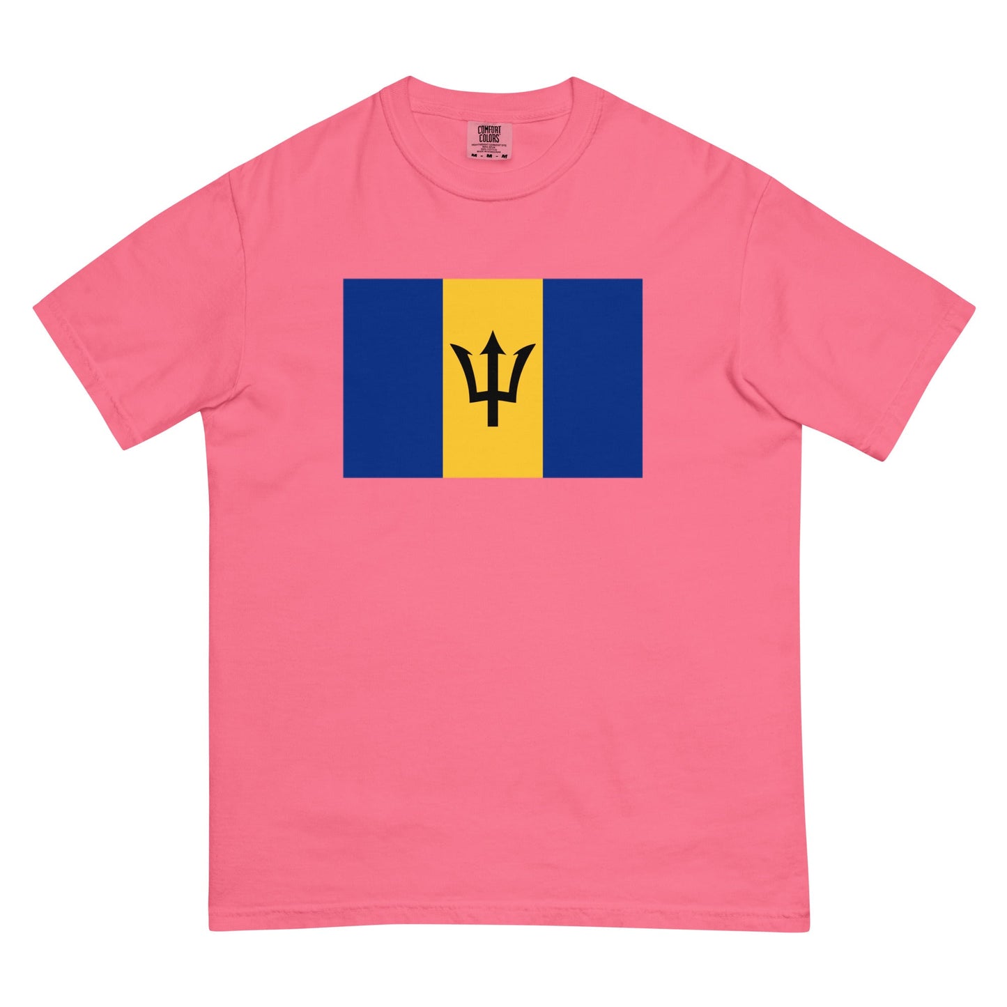 Barbados pride shirt in mystic blue – unisex, 2X large
