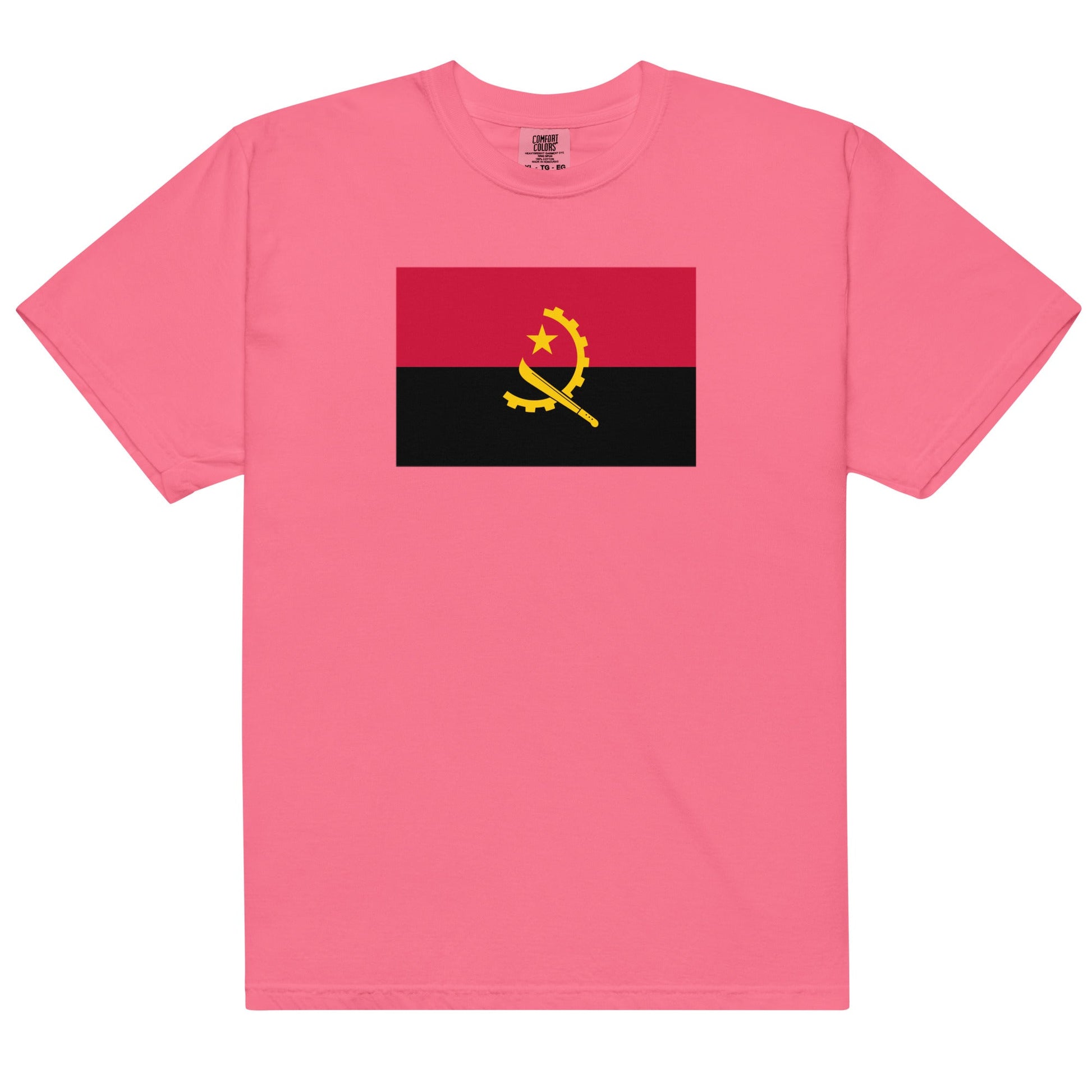blue spruce shirt with Angola flag design, 3X large