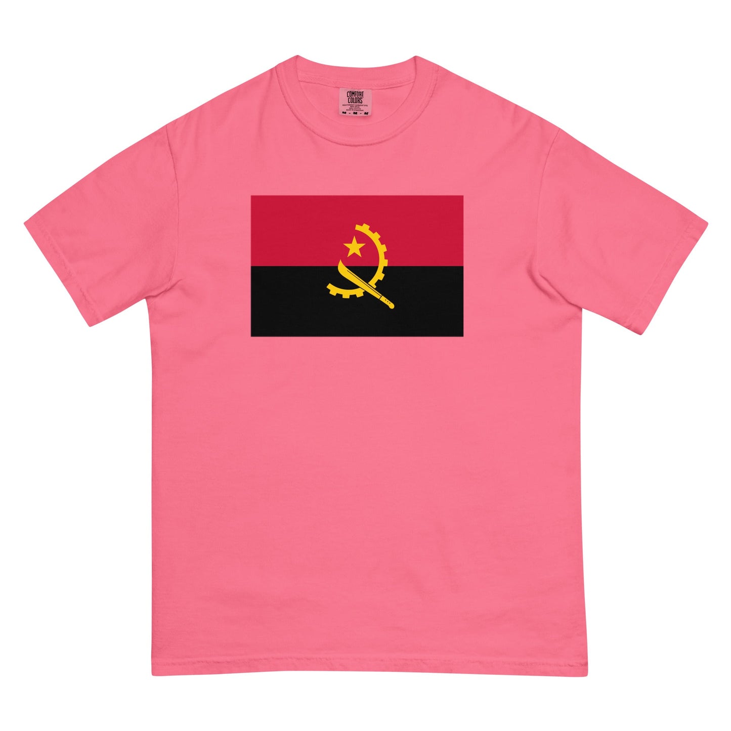 Angola flag shirt in mystic blue, size extra large