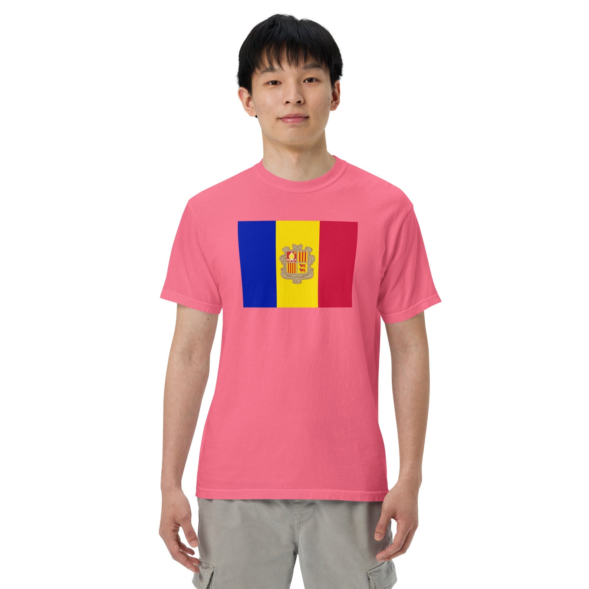 Andorra pride shirt in black – unisex, medium