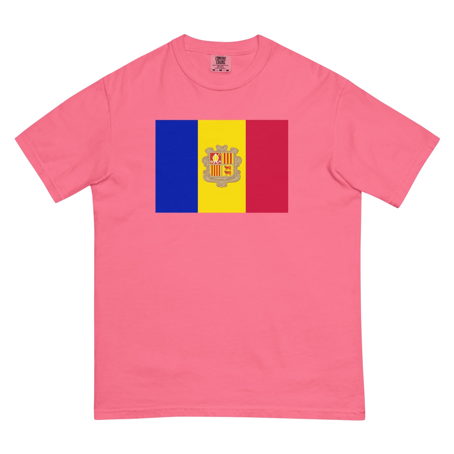 Andorra pride shirt in yam – unisex, large