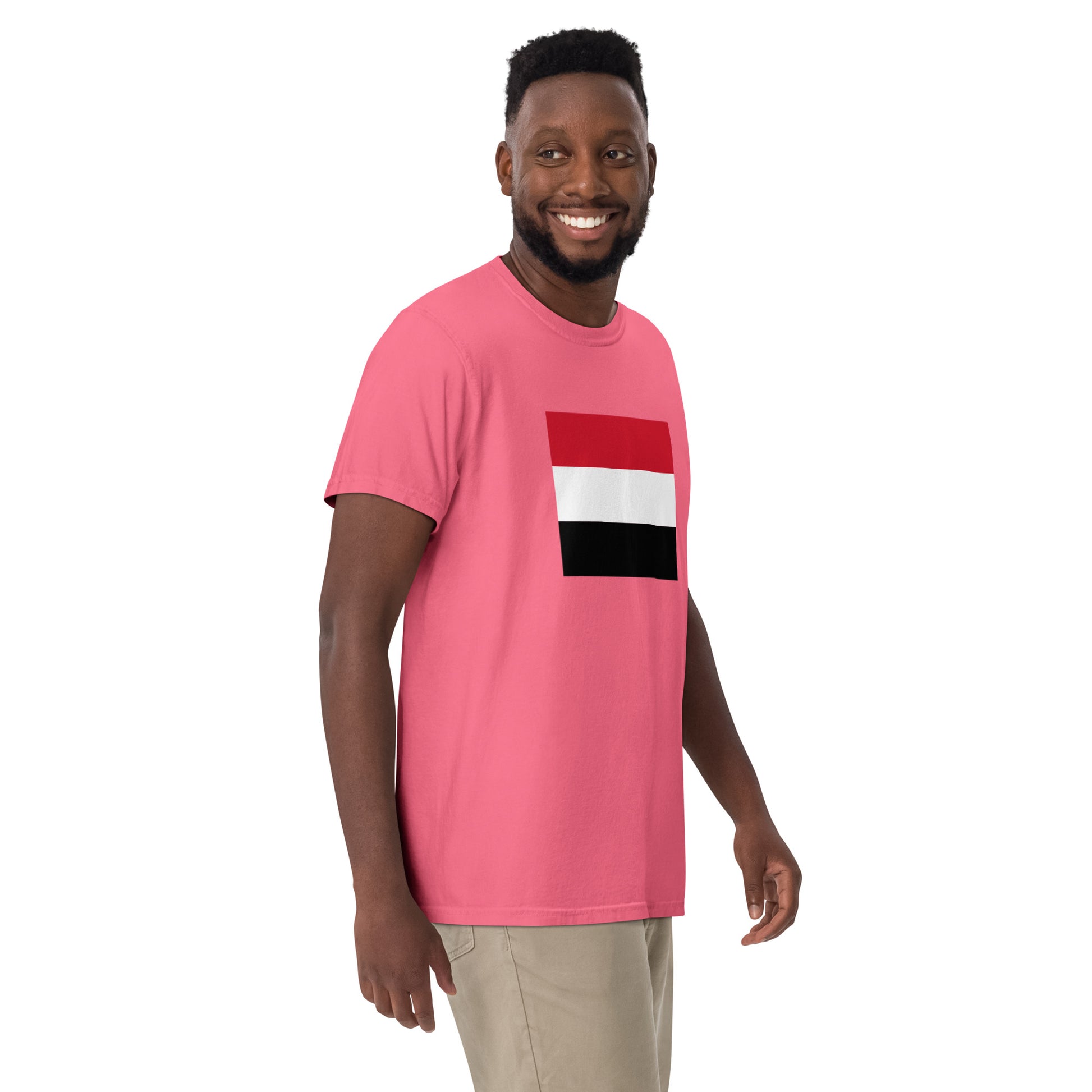 blue spruce shirt with Yemen flag design, 3X large