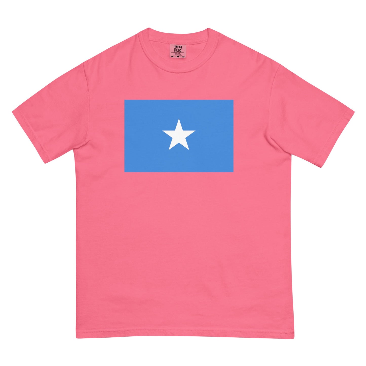 Somalia flag shirt in blue spruce, size medium
