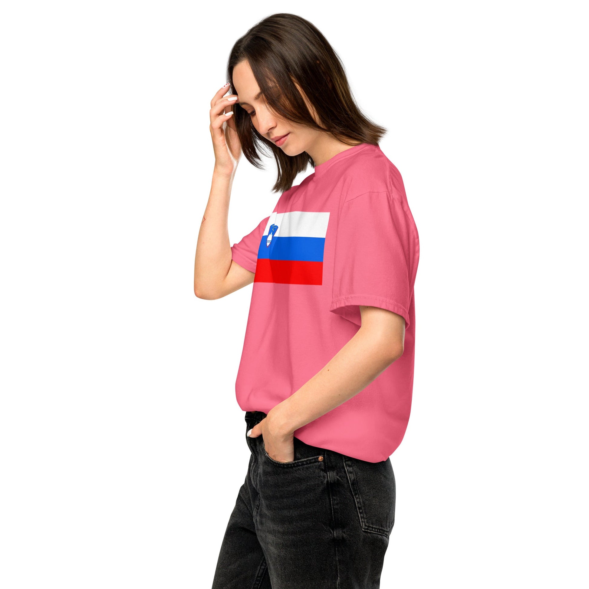 brick shirt with Slovenia flag design, small