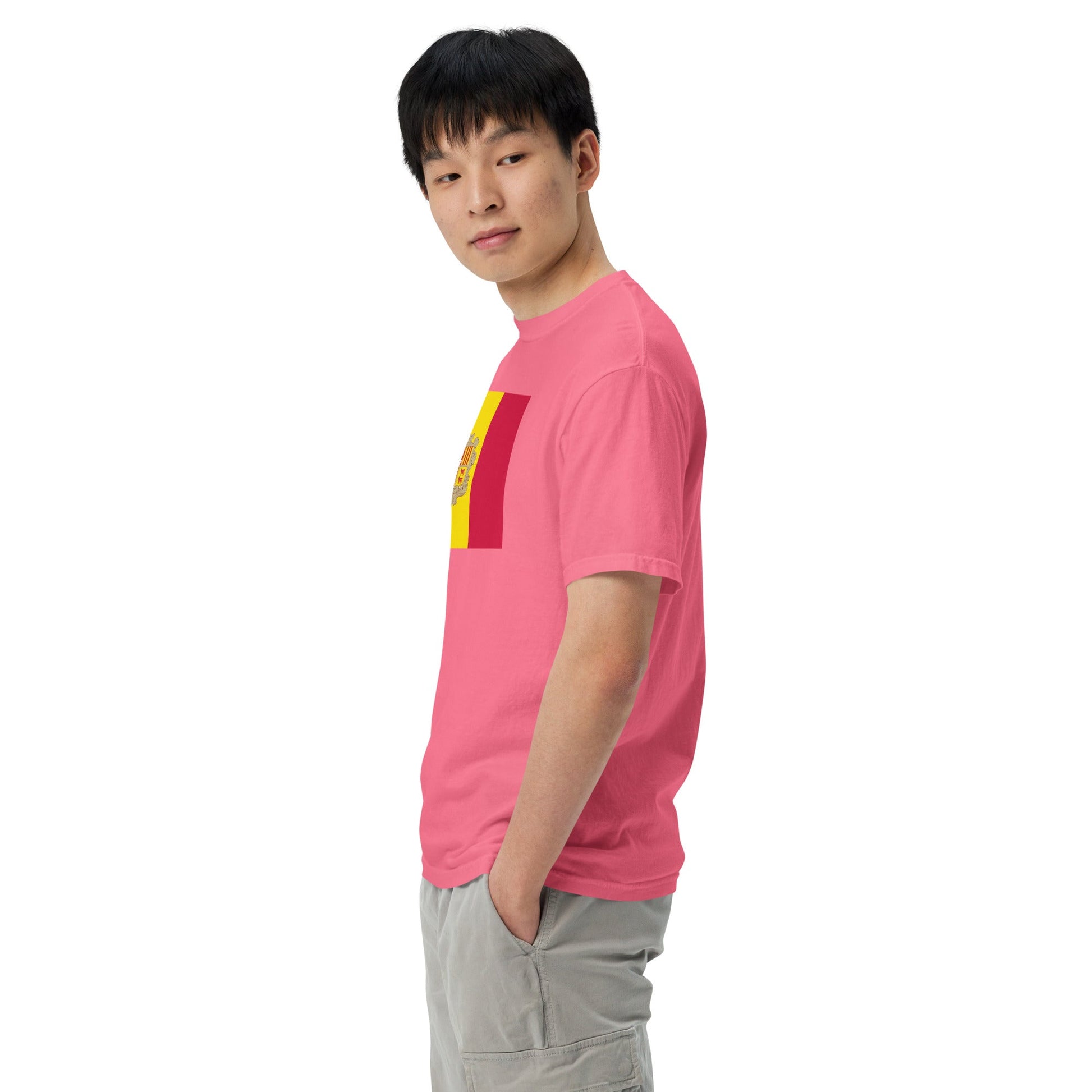 Andorra flag shirt in black, size extra large