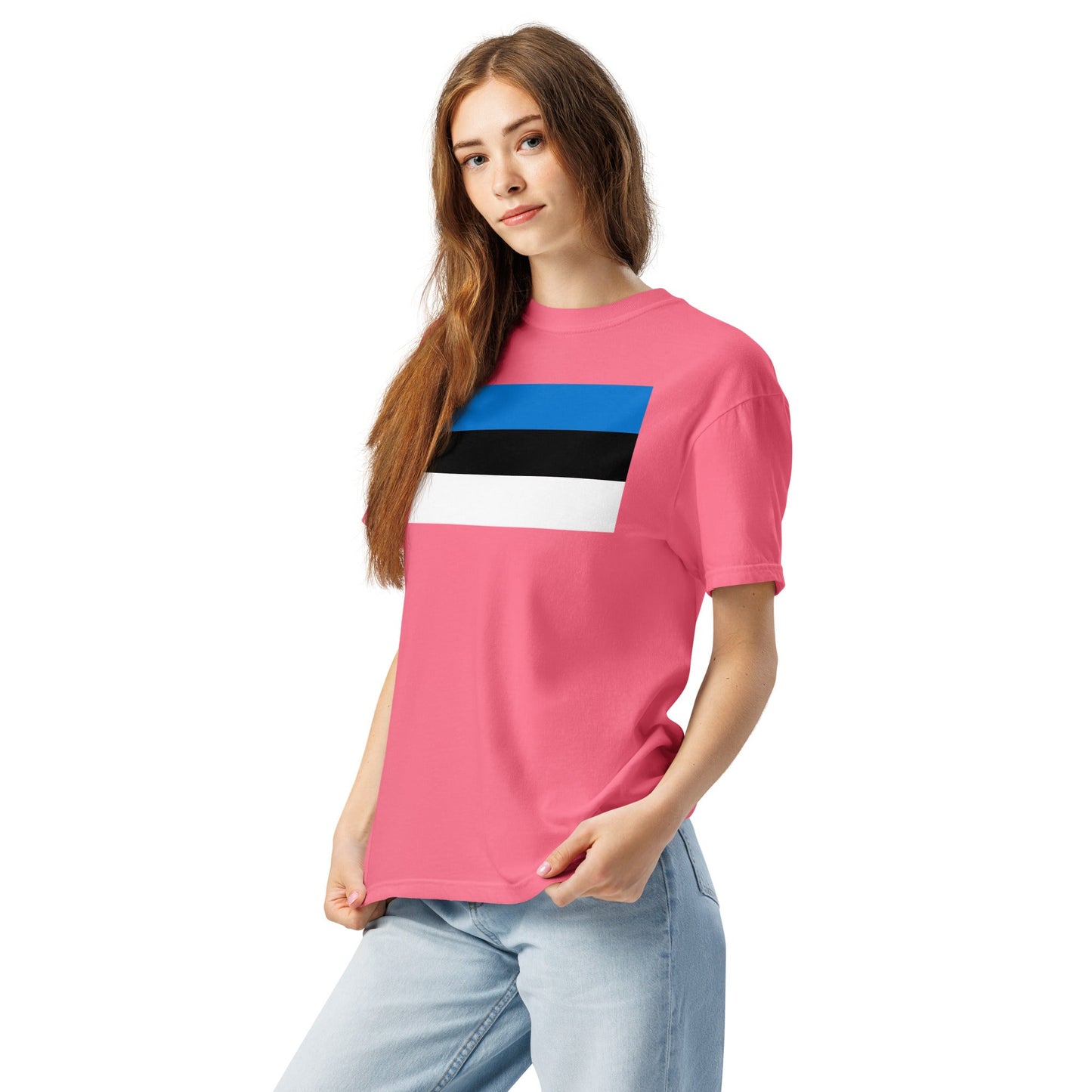 Estonia pride shirt in navy – unisex, extra large