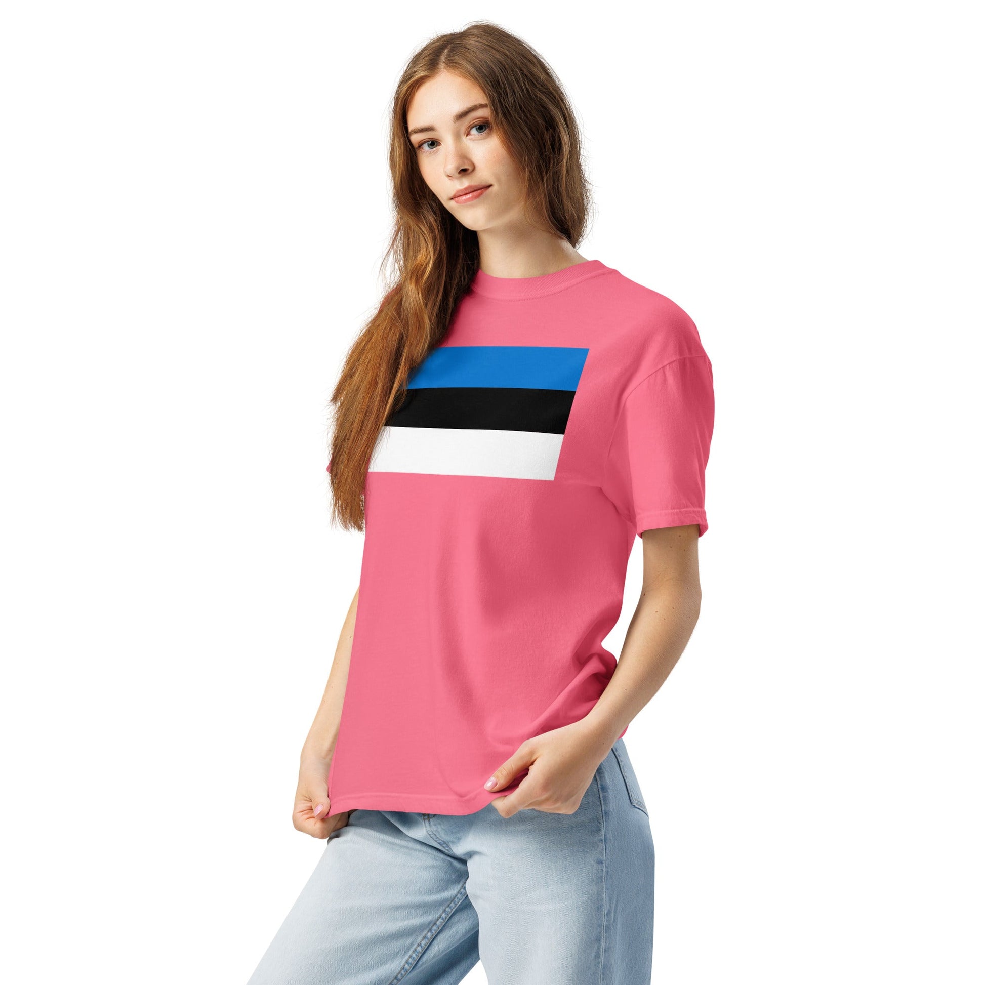Estonia pride shirt in navy – unisex, extra large