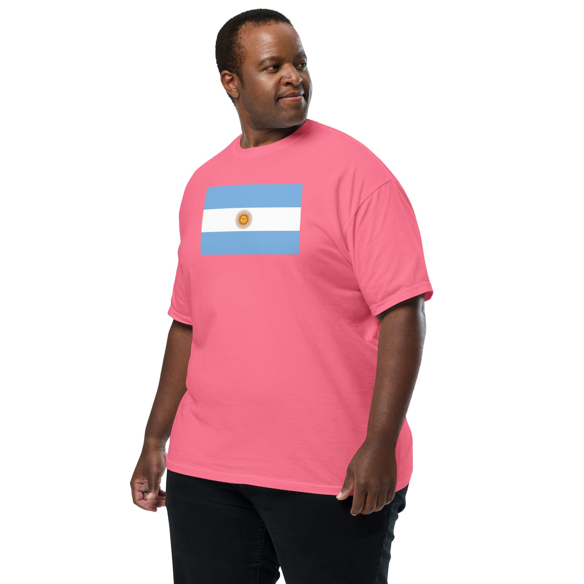 Argentina pride shirt in true navy – unisex, medium
