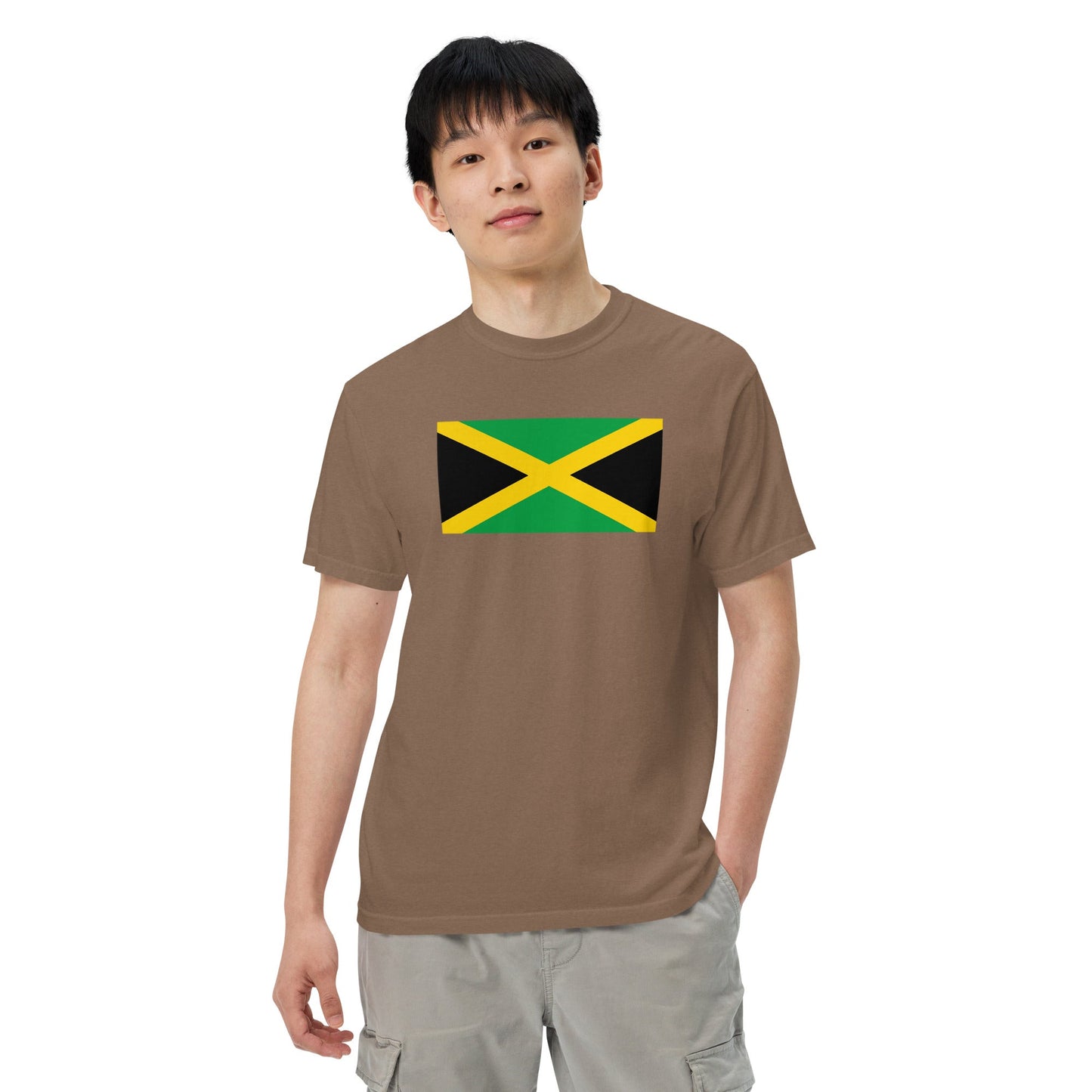 Jamaica flag shirt in black, size 4X large