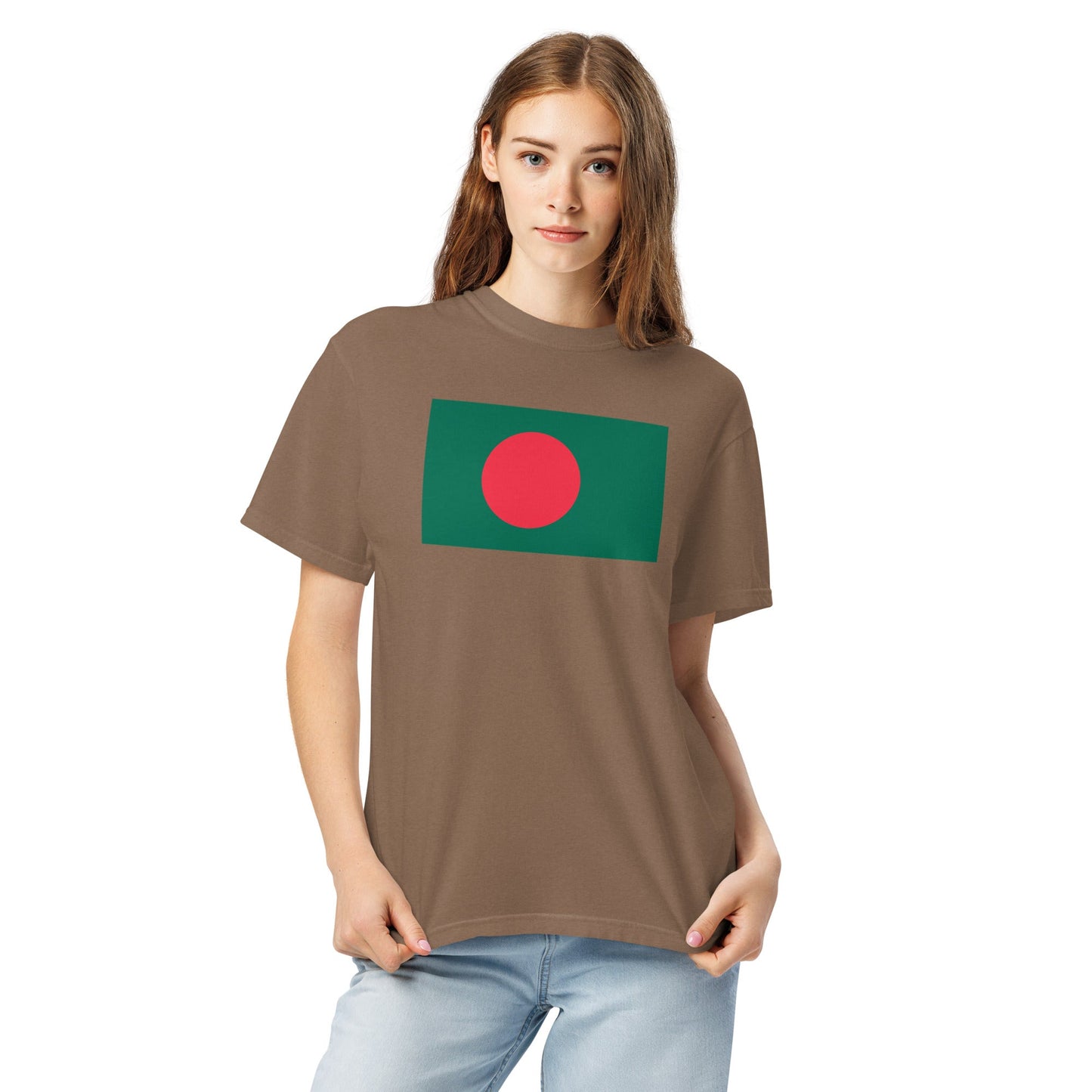 Bangladesh flag shirt in black, size medium