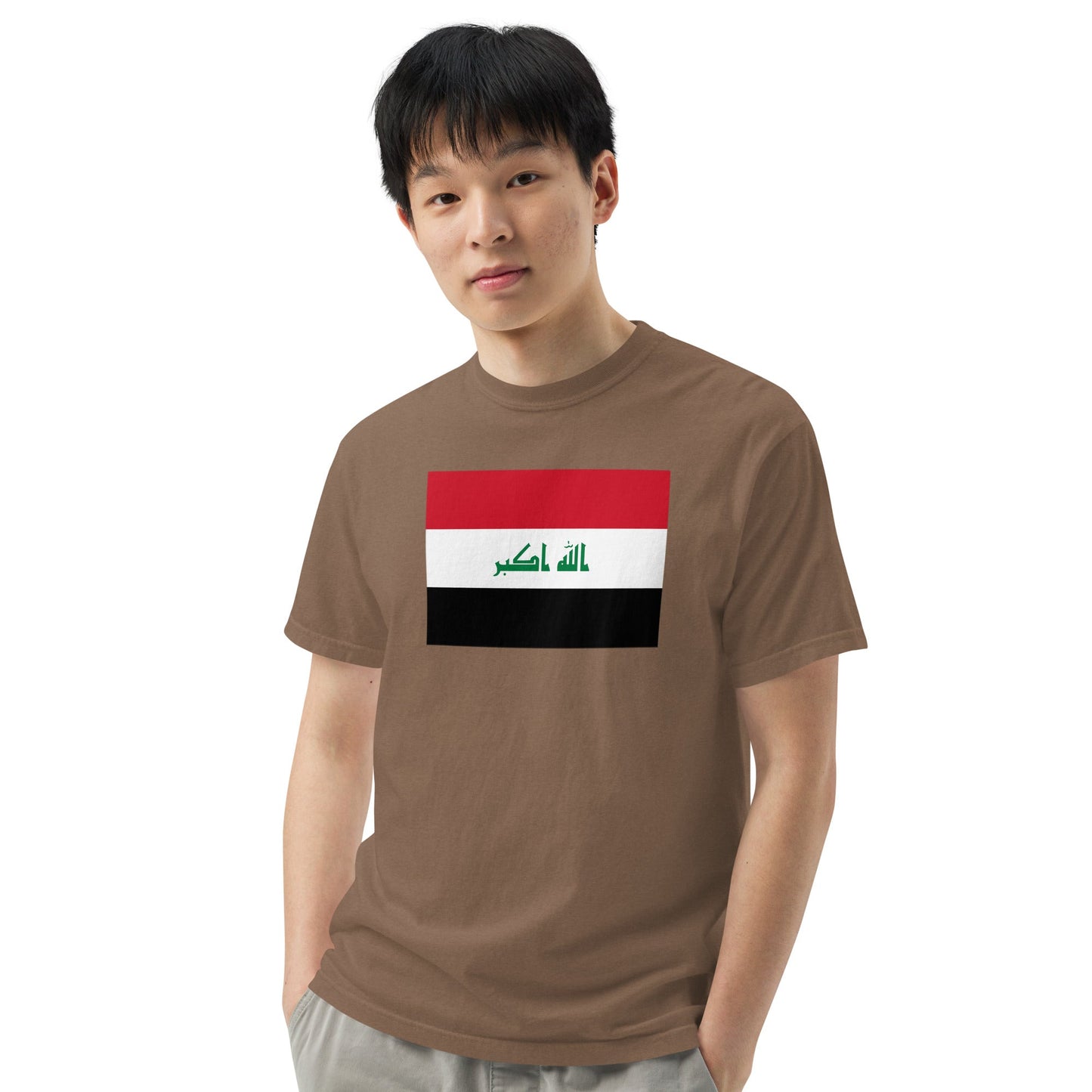 black shirt with Iraq flag design, extra large