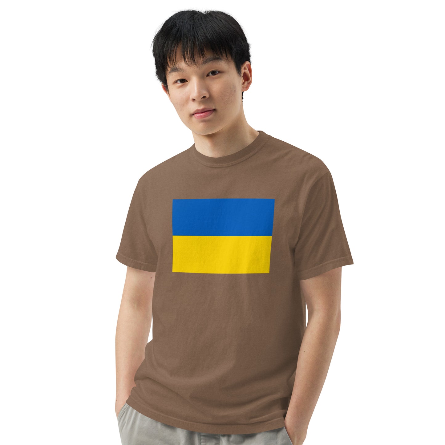 Ukraine pride shirt in red – unisex, extra large