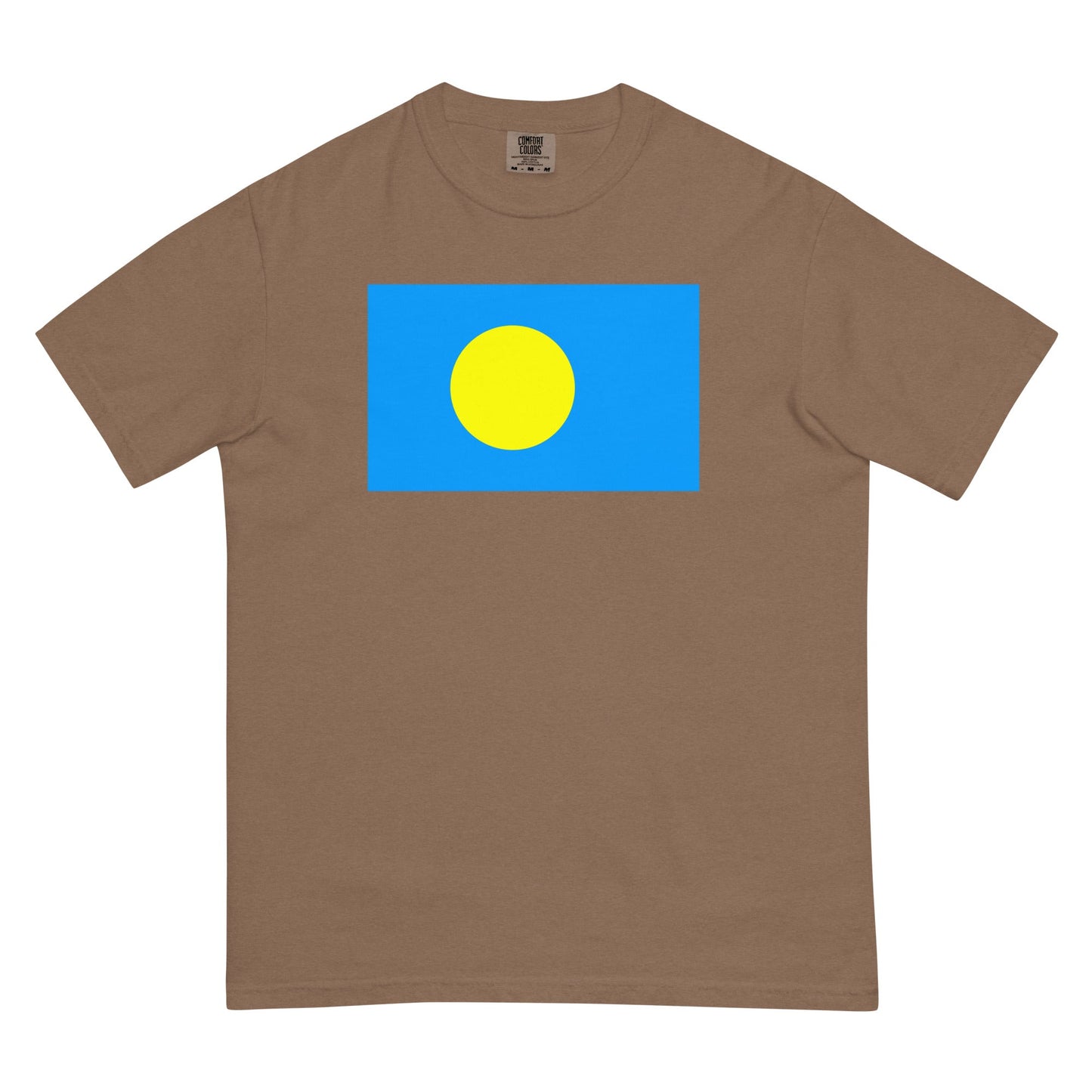 Flag tee representing Palau in red, large