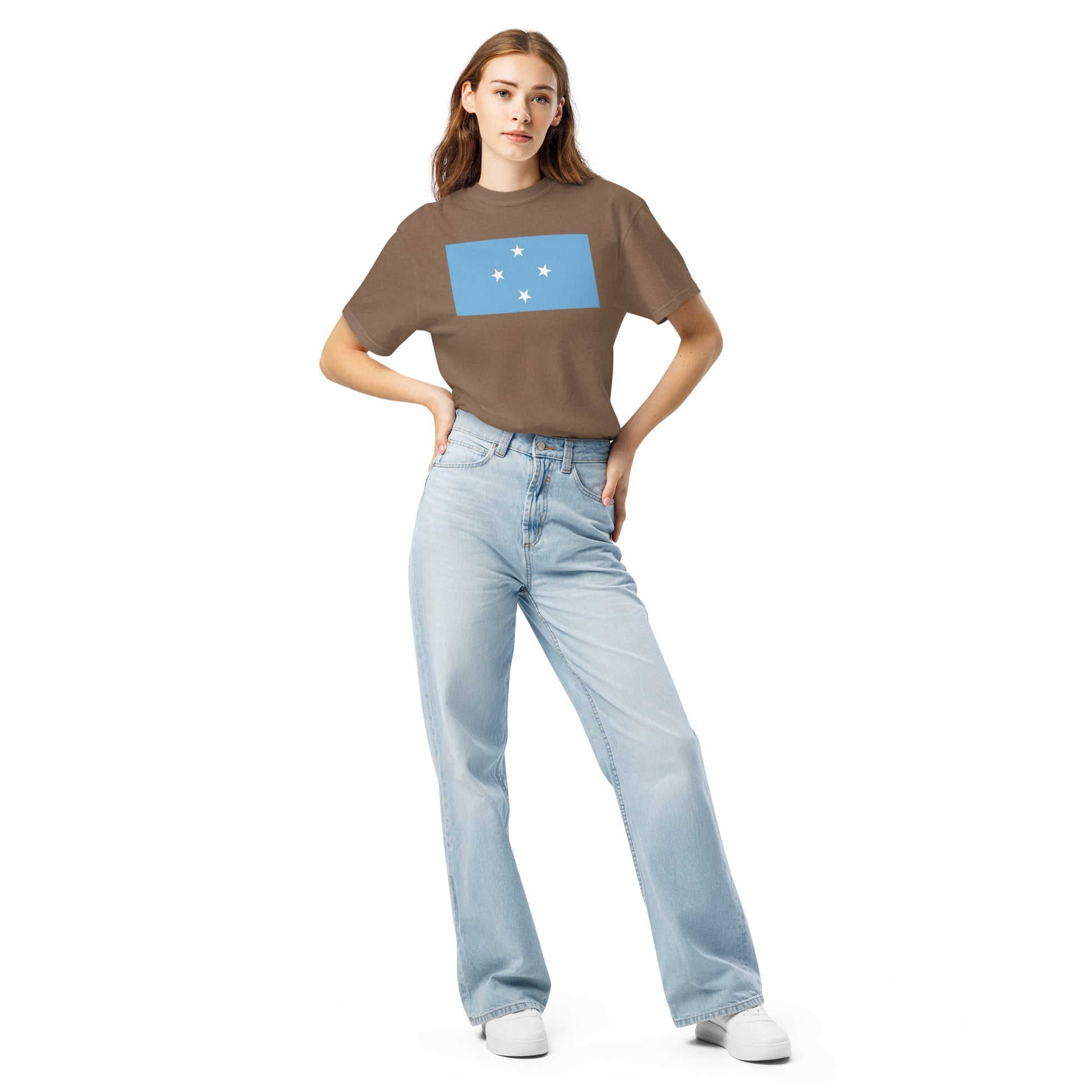 Micronesia national shirt, extra large, in black