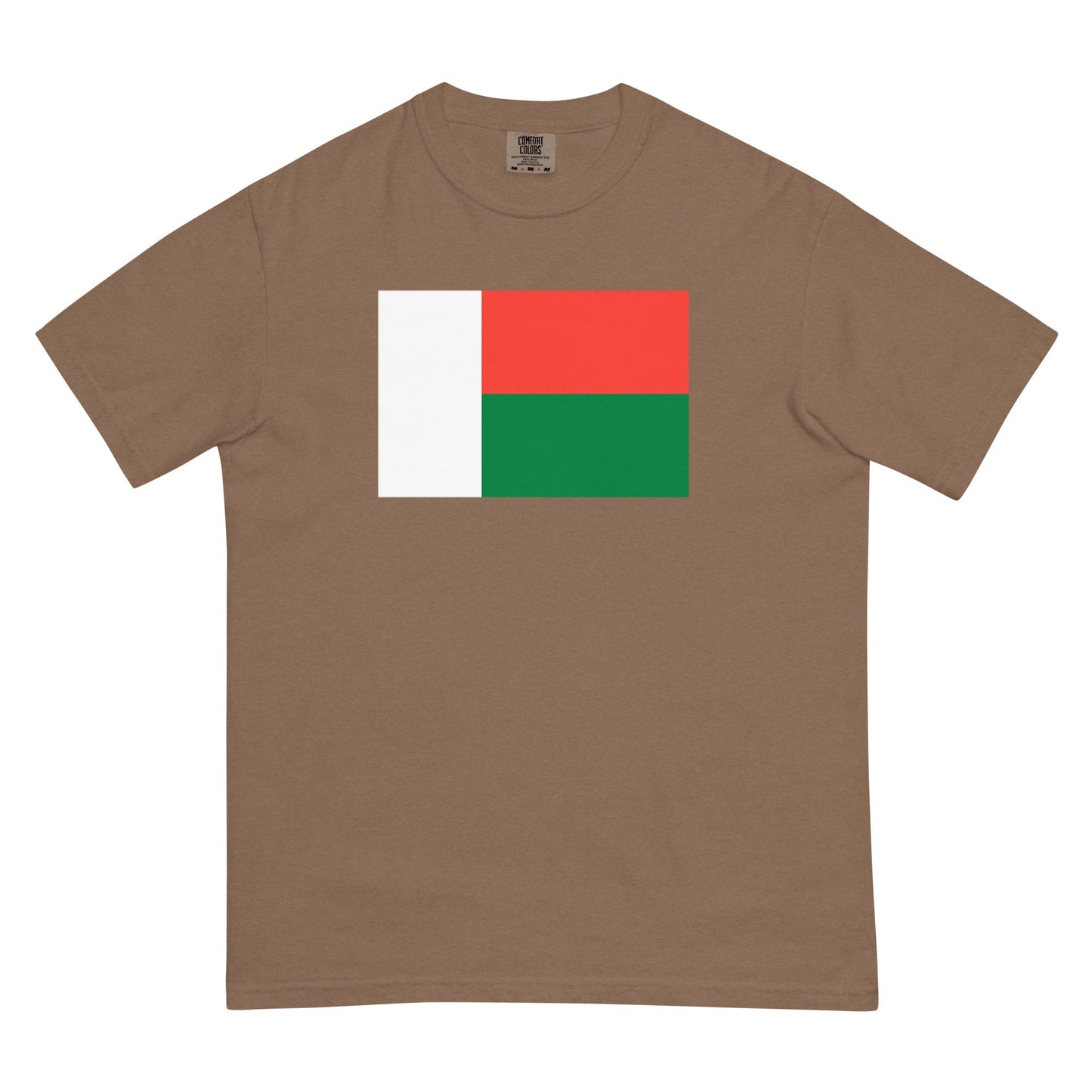 Flag tee representing Madagascar in true navy, large